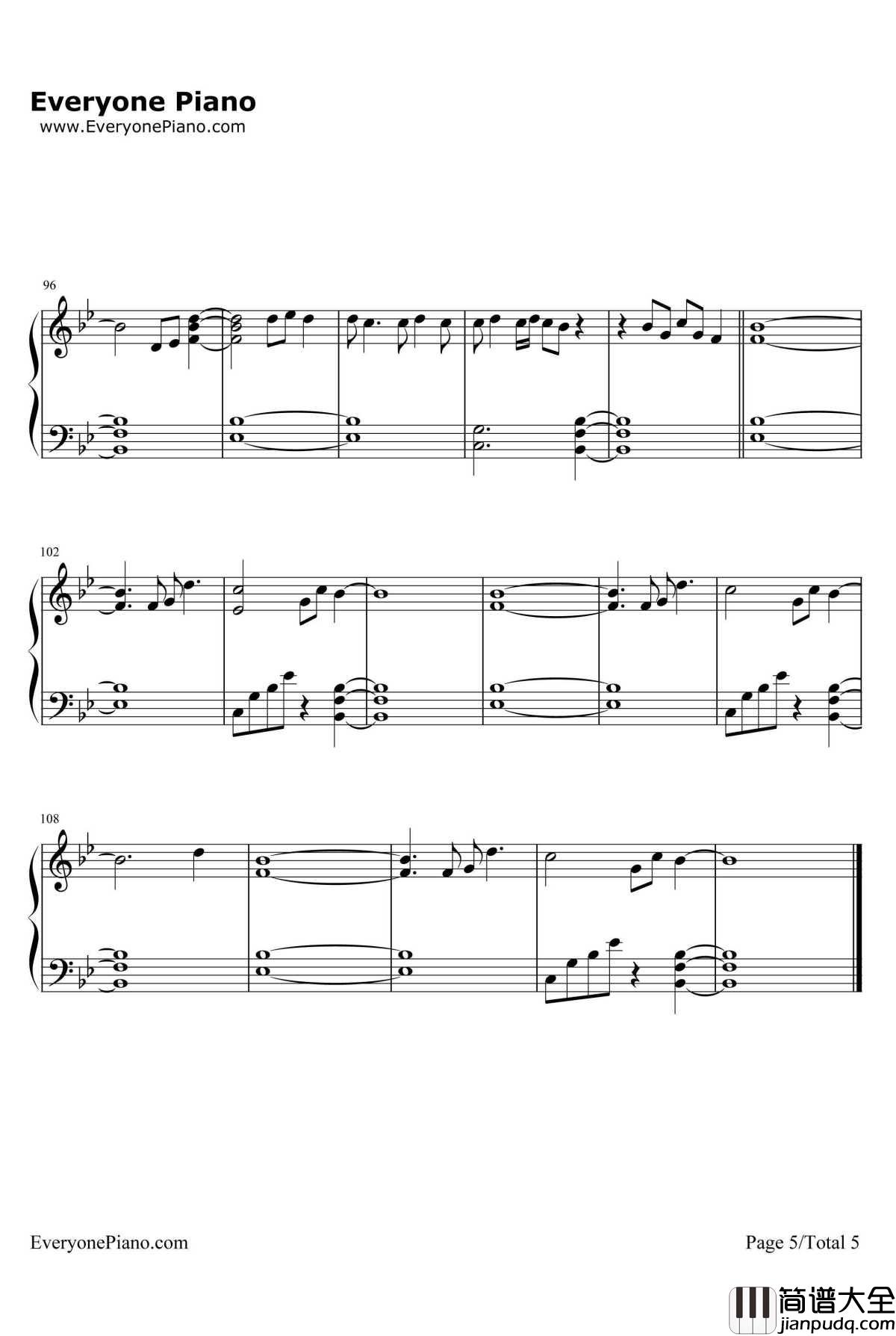 No_One_Knows_Me_Like_the_Piano钢琴谱_Sampha