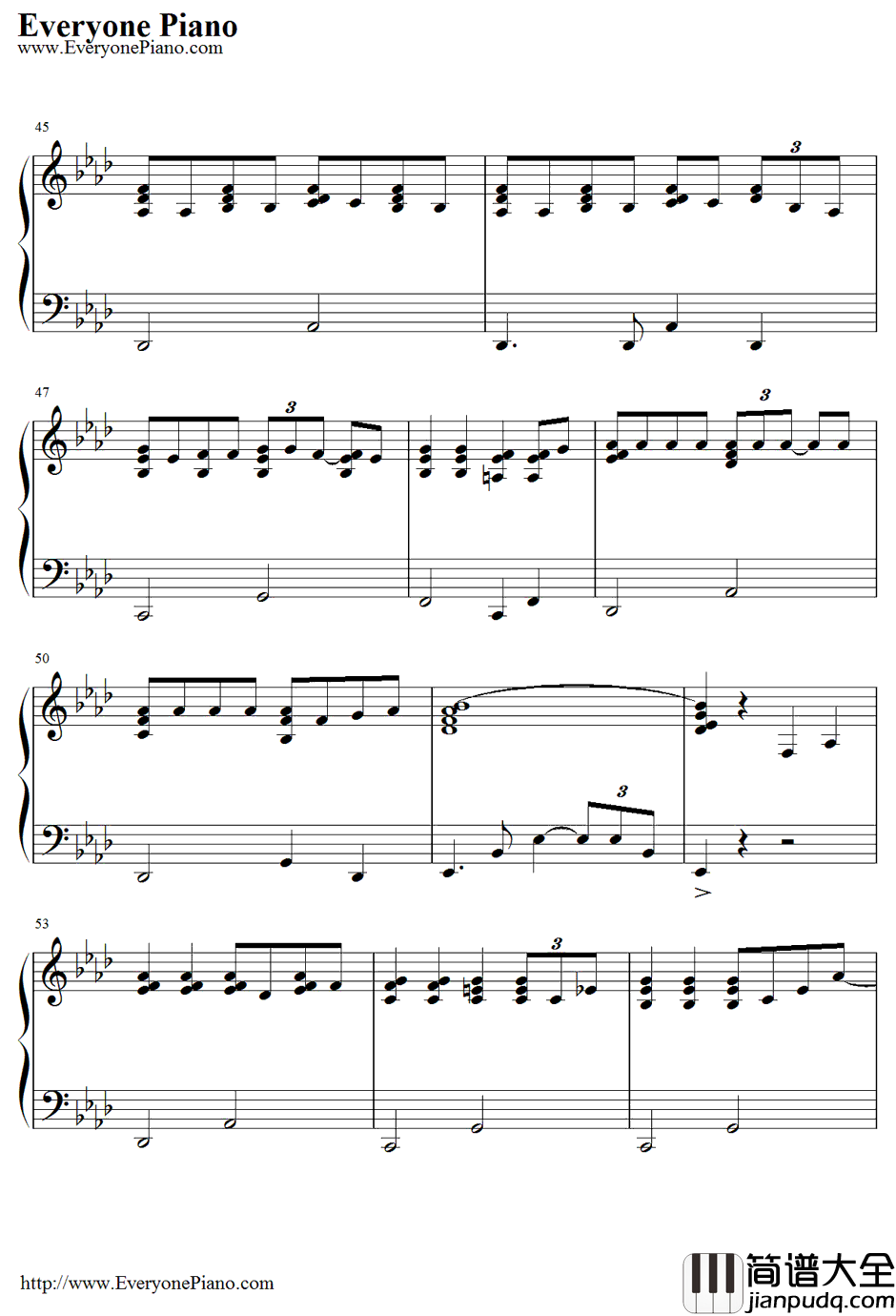 Close_To_You钢琴谱_TheCarpenters