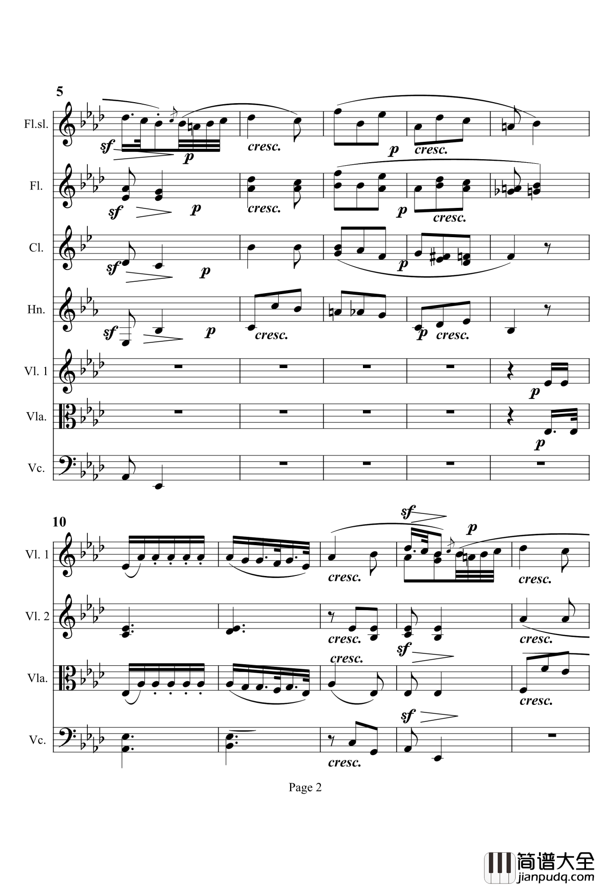 奏鸣曲之交响钢琴谱_第12首_Ⅰ_贝多芬_beethoven