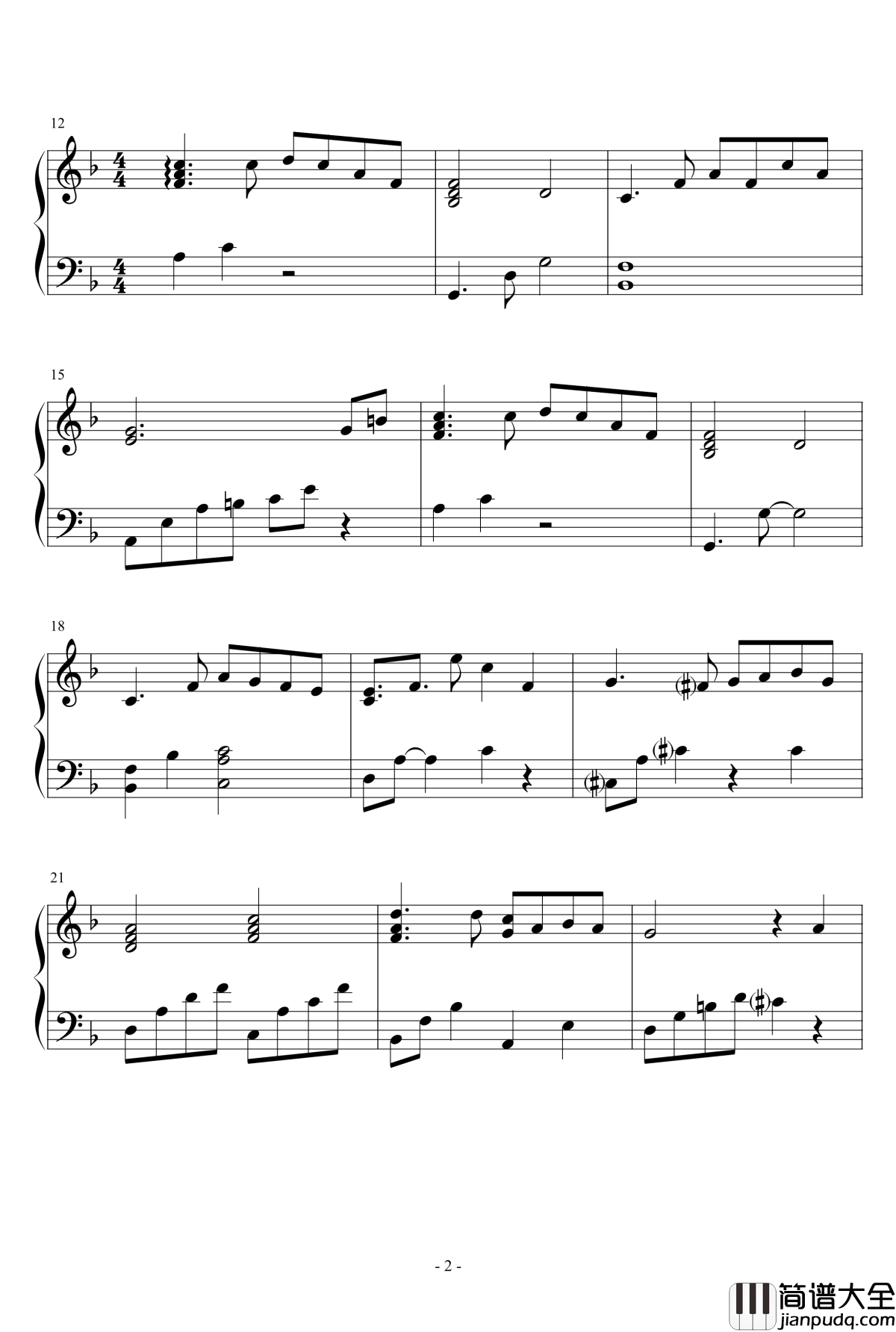 星の世界钢琴谱_Major_Chord_B_星之梦