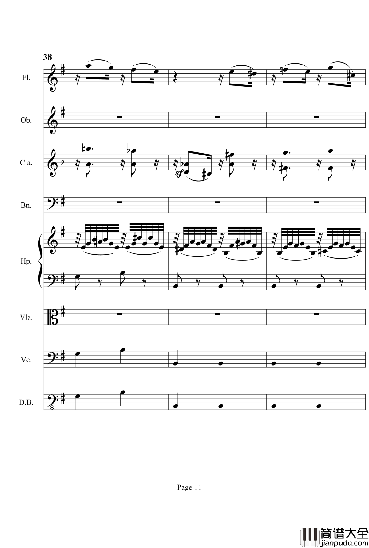 奏鸣曲之交响钢琴谱_第3首_Ⅱ_贝多芬_beethoven