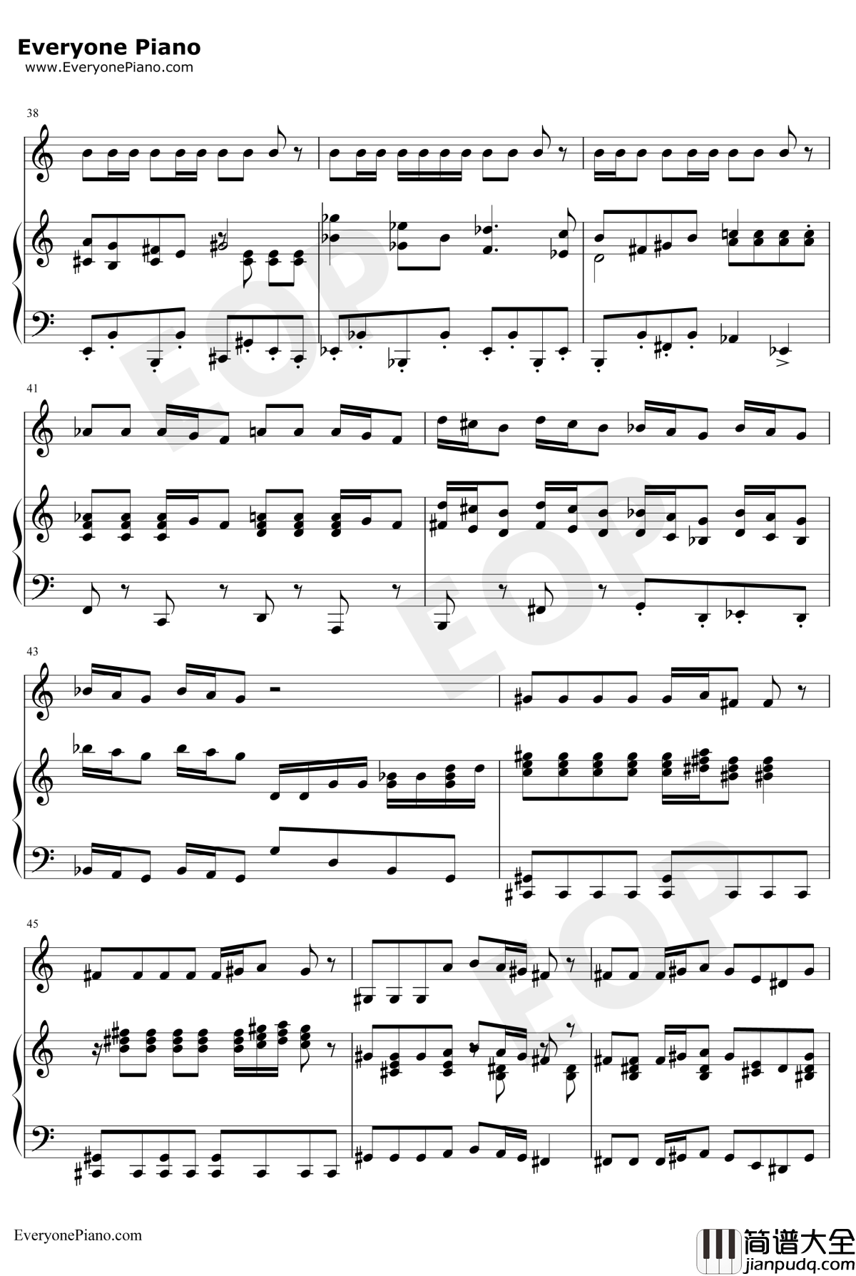 This_Is_Halloween钢琴谱_DannyElfman_圣诞夜惊魂OST