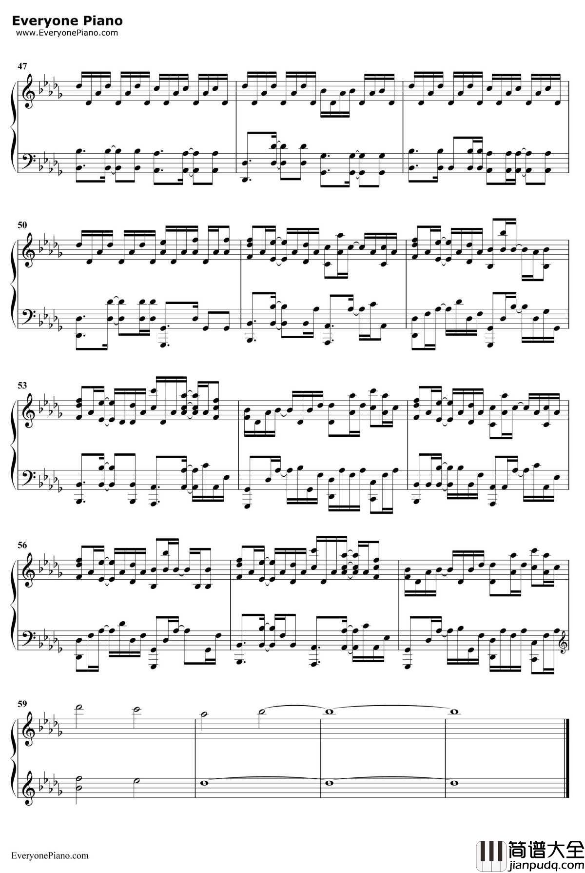 Stitches钢琴谱_SamTsui