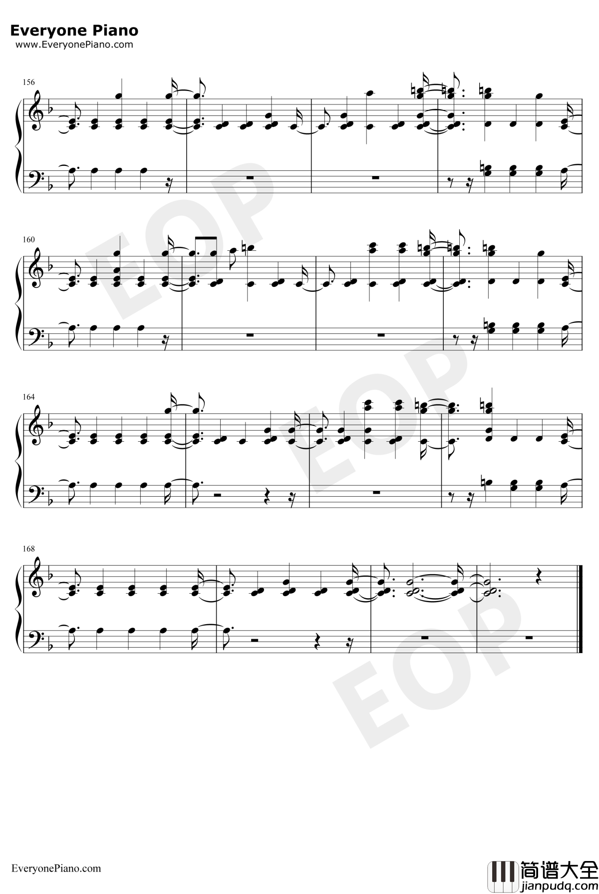 Stand钢琴谱_GeorgeS.Clinton_僵尸高校OST