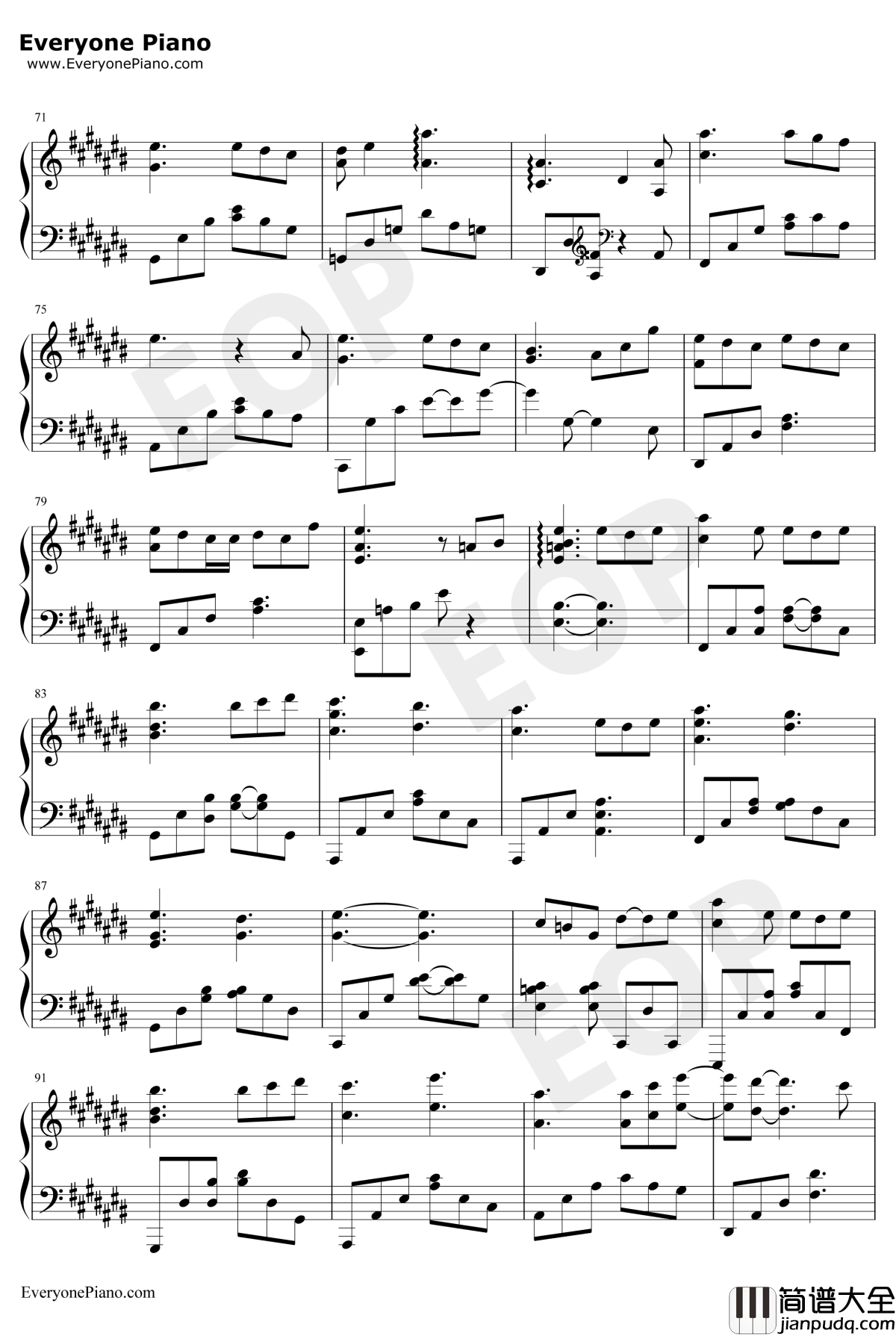 缘起钢琴谱_周深_白蛇缘起推广曲