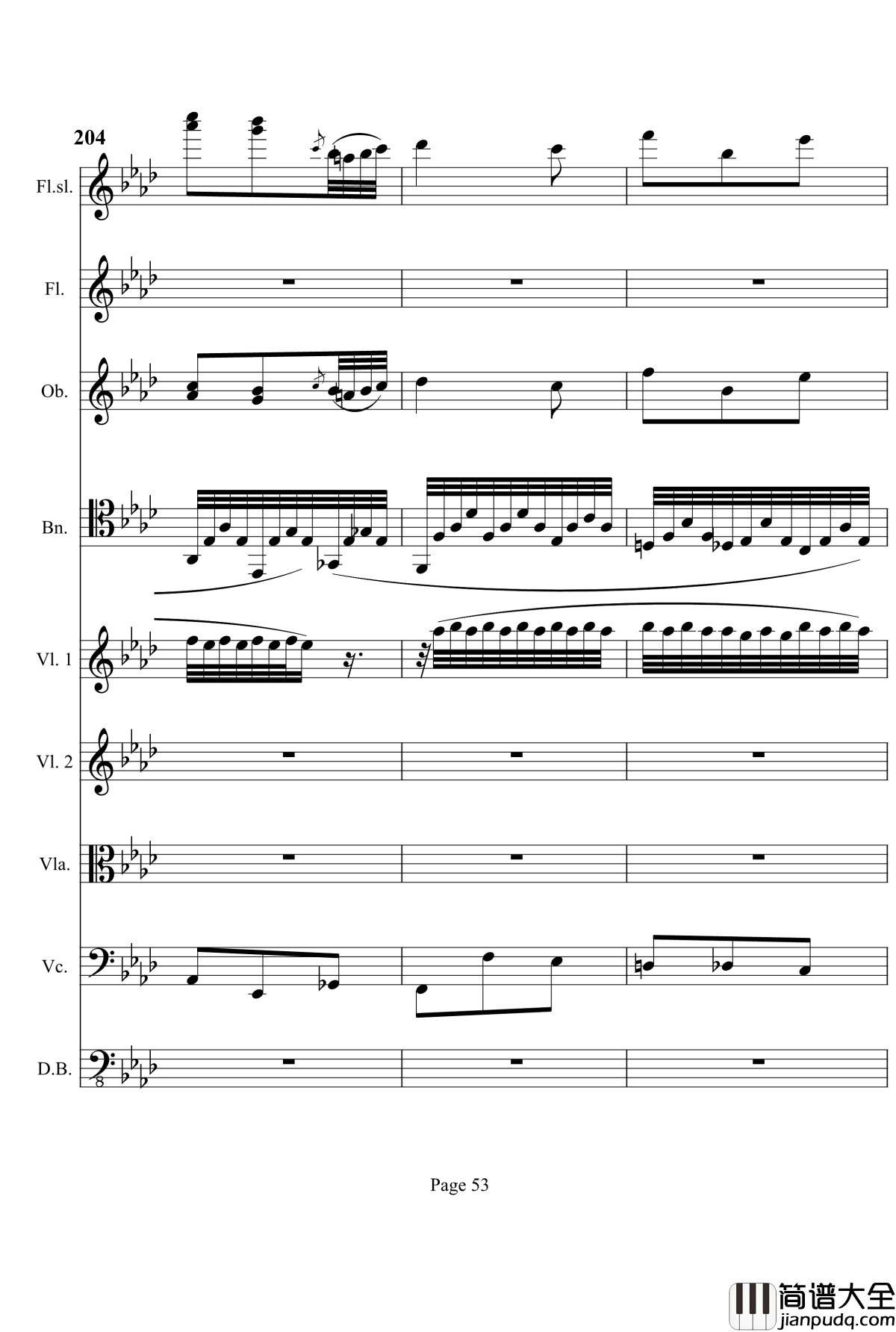 奏鸣曲之交响钢琴谱_第12首_Ⅰ_贝多芬_beethoven