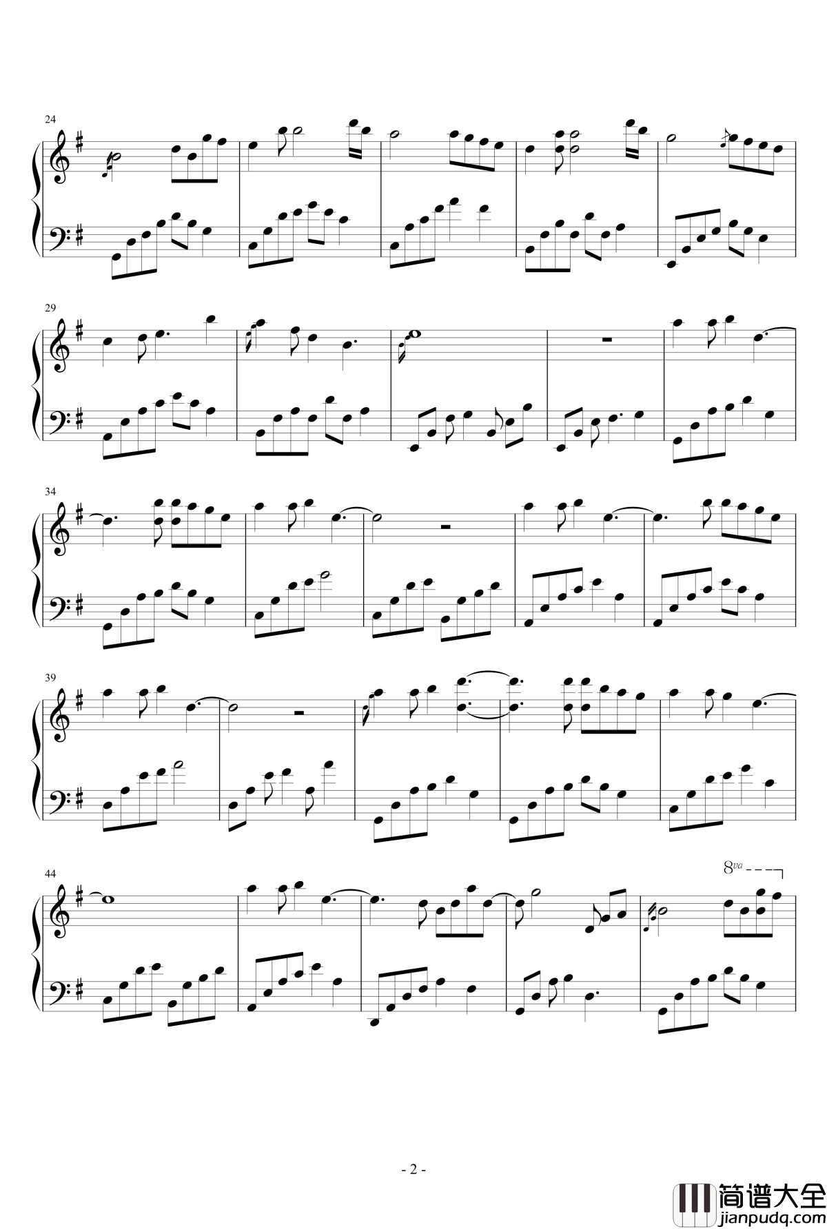 夜的钢琴曲钢琴谱_陪伴的幸福_石进