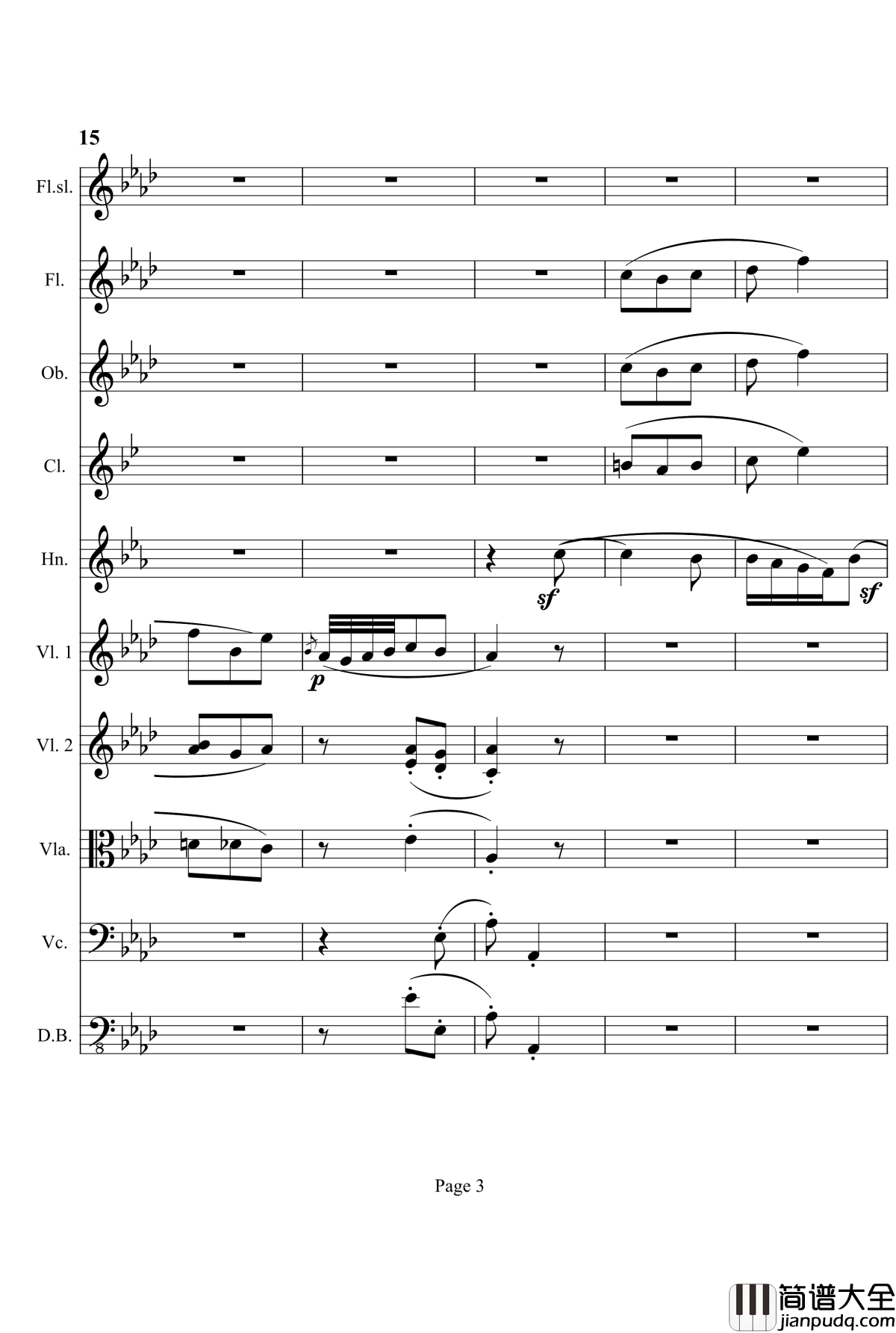 奏鸣曲之交响钢琴谱_第12首_Ⅰ_贝多芬_beethoven