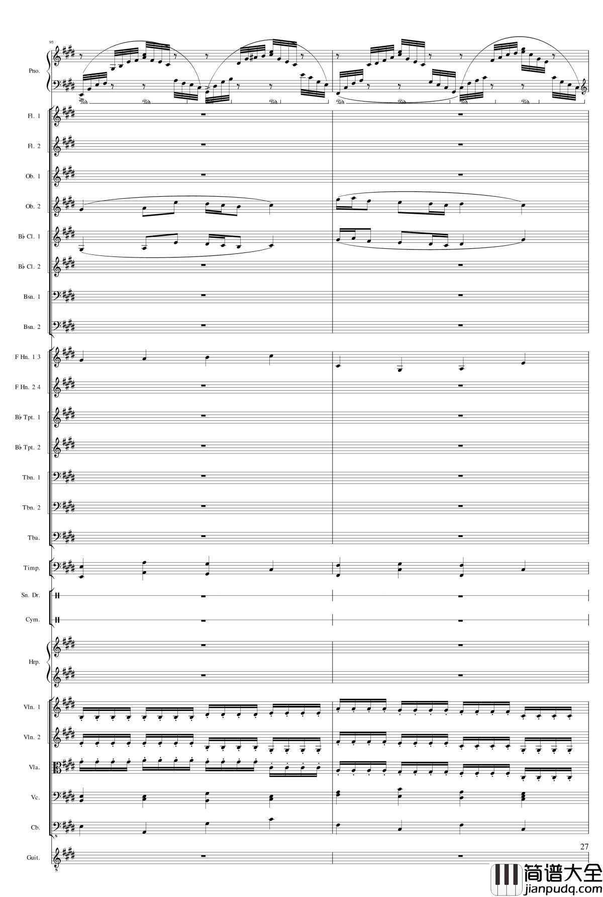 小温狂想曲2.17钢琴谱_旅游协奏曲_第四乐章_终乐章_一个球
