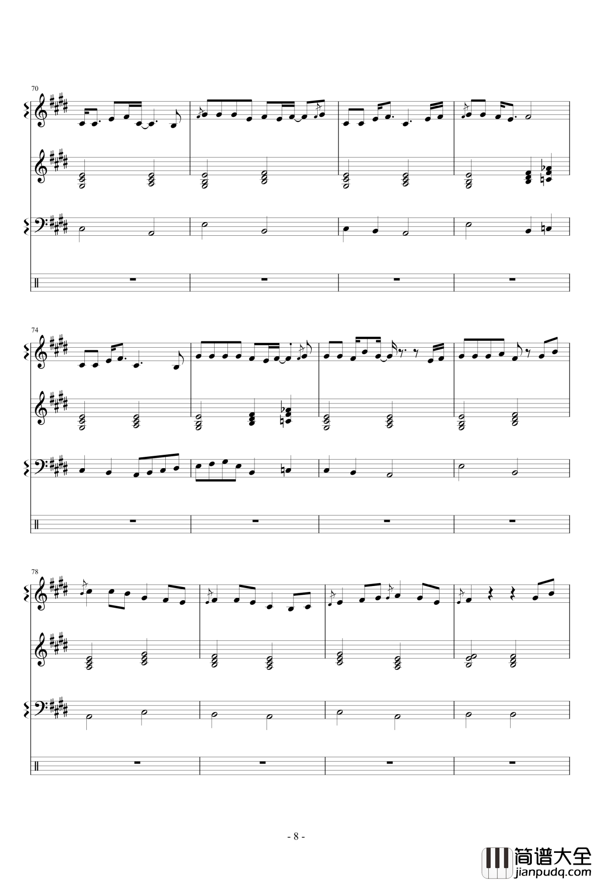 Monody钢琴谱_TheFatRat