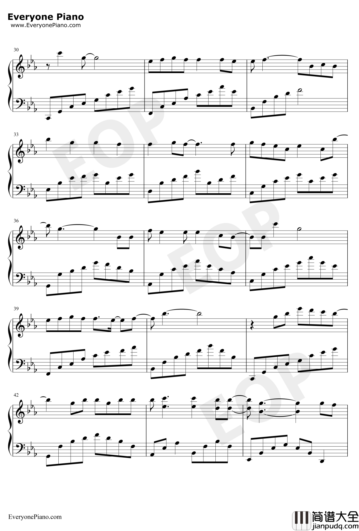 别再闹了钢琴谱_毛不易_来电狂响暖冬主题曲