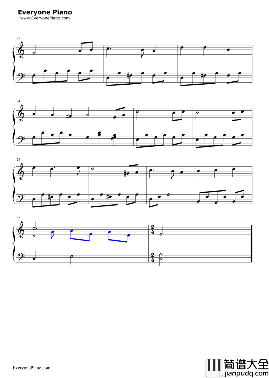 Are_You_Lonesome_Tonight钢琴谱_Elvis_Presley