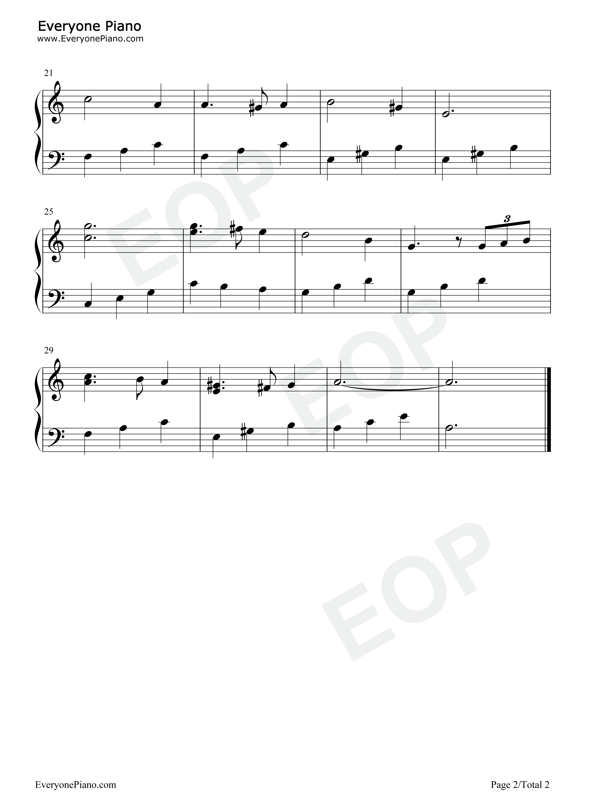 Greensleeves钢琴谱_亨利八世