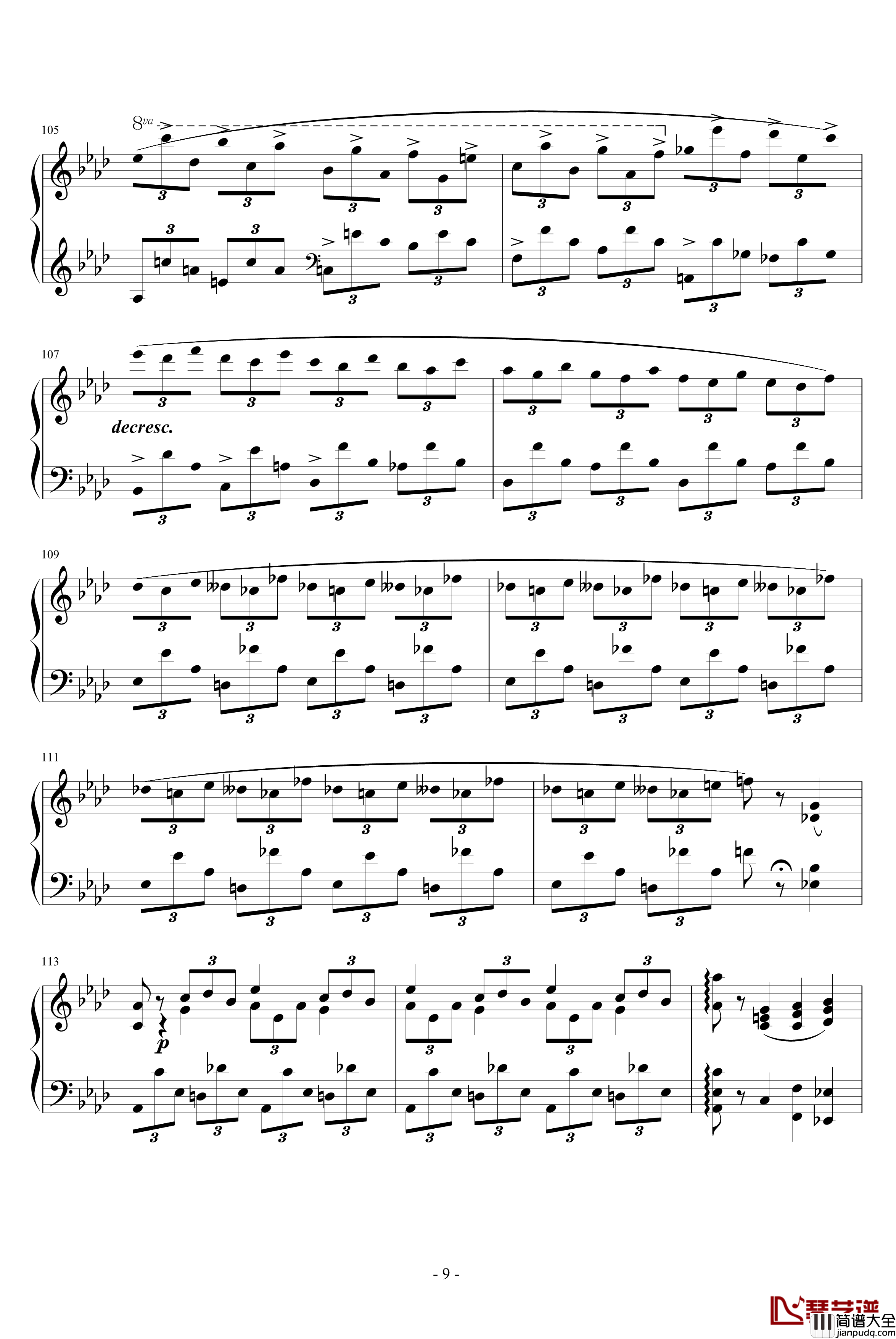 即兴曲第一首Op.29钢琴谱_肖邦_chopin