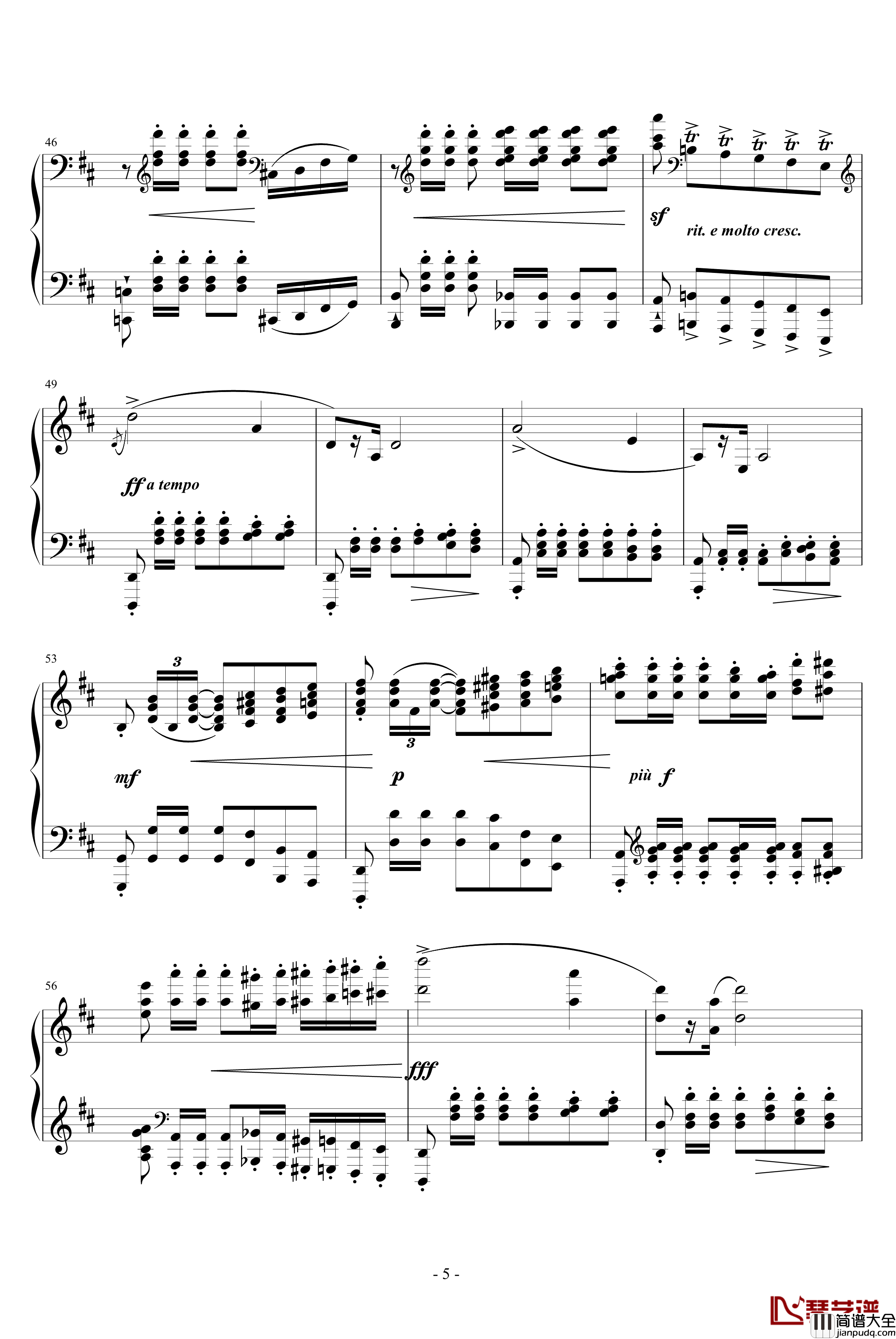 A大调波罗乃兹舞曲钢琴谱_肖邦_chopin