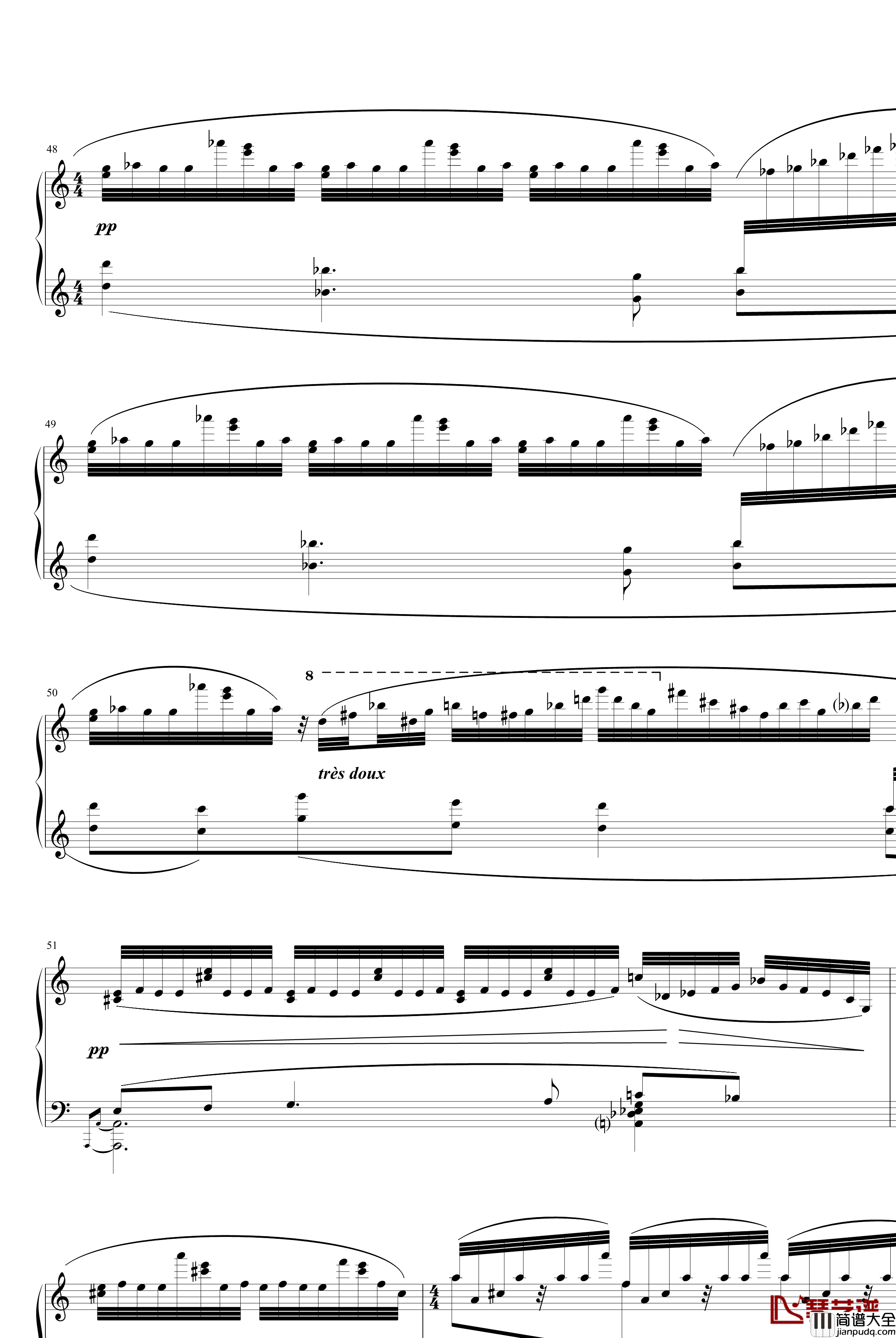 夜之幽灵组曲之水妖钢琴谱_拉威尔_Ravel