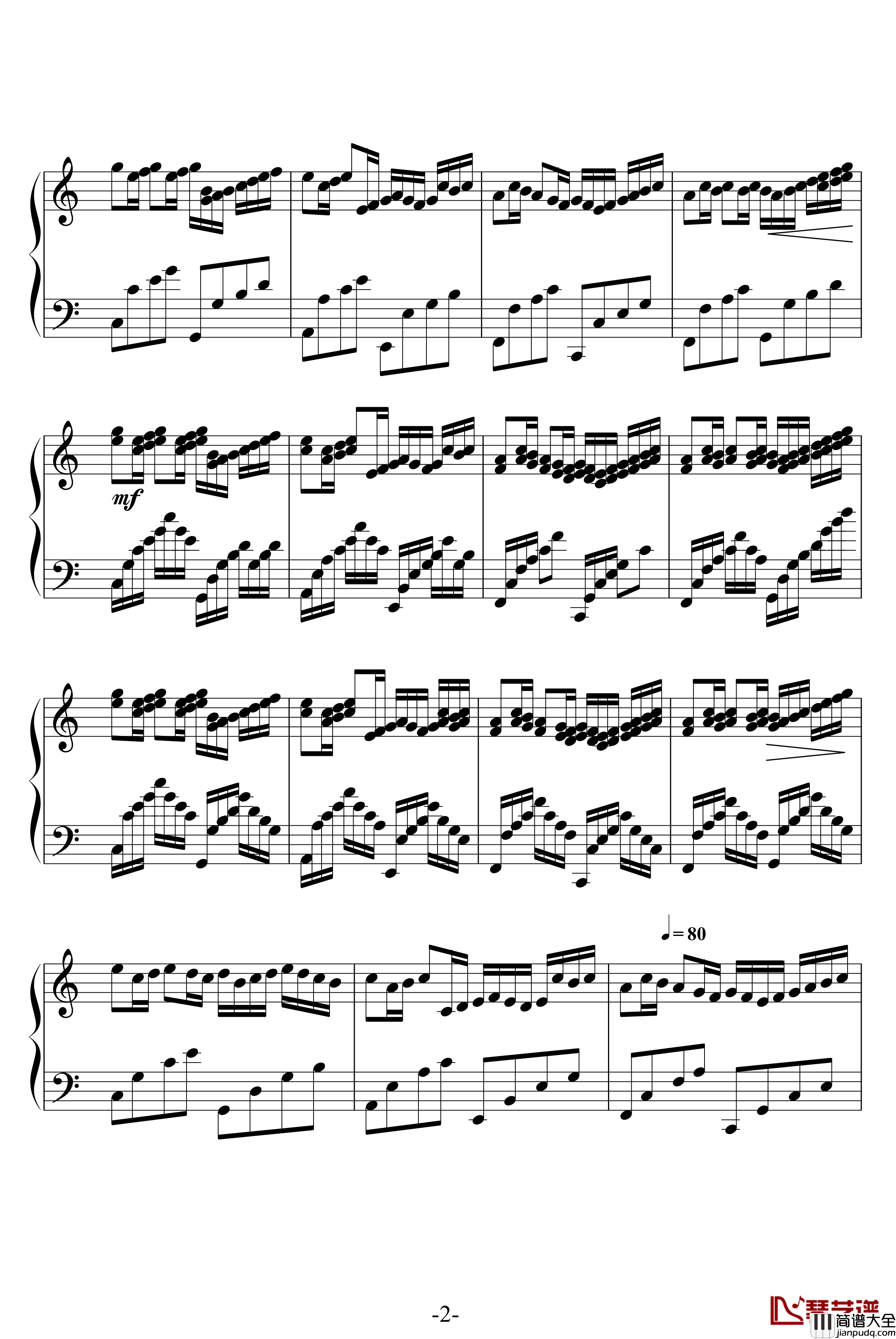 VARIATIONS_ON_THE_KANON钢琴谱_帕赫贝尔_Pachelbel