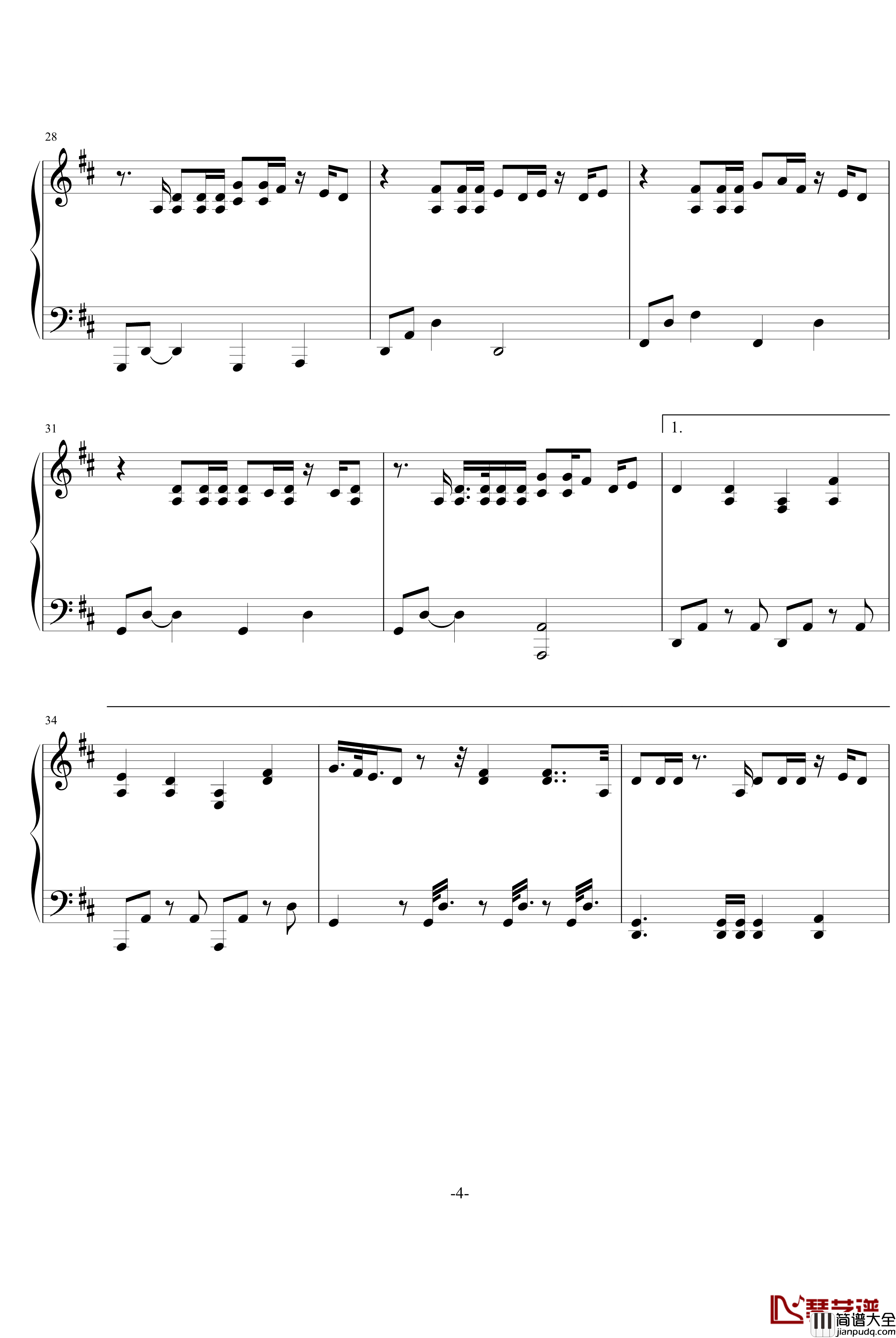 Stand_by_U钢琴谱_东方神起
