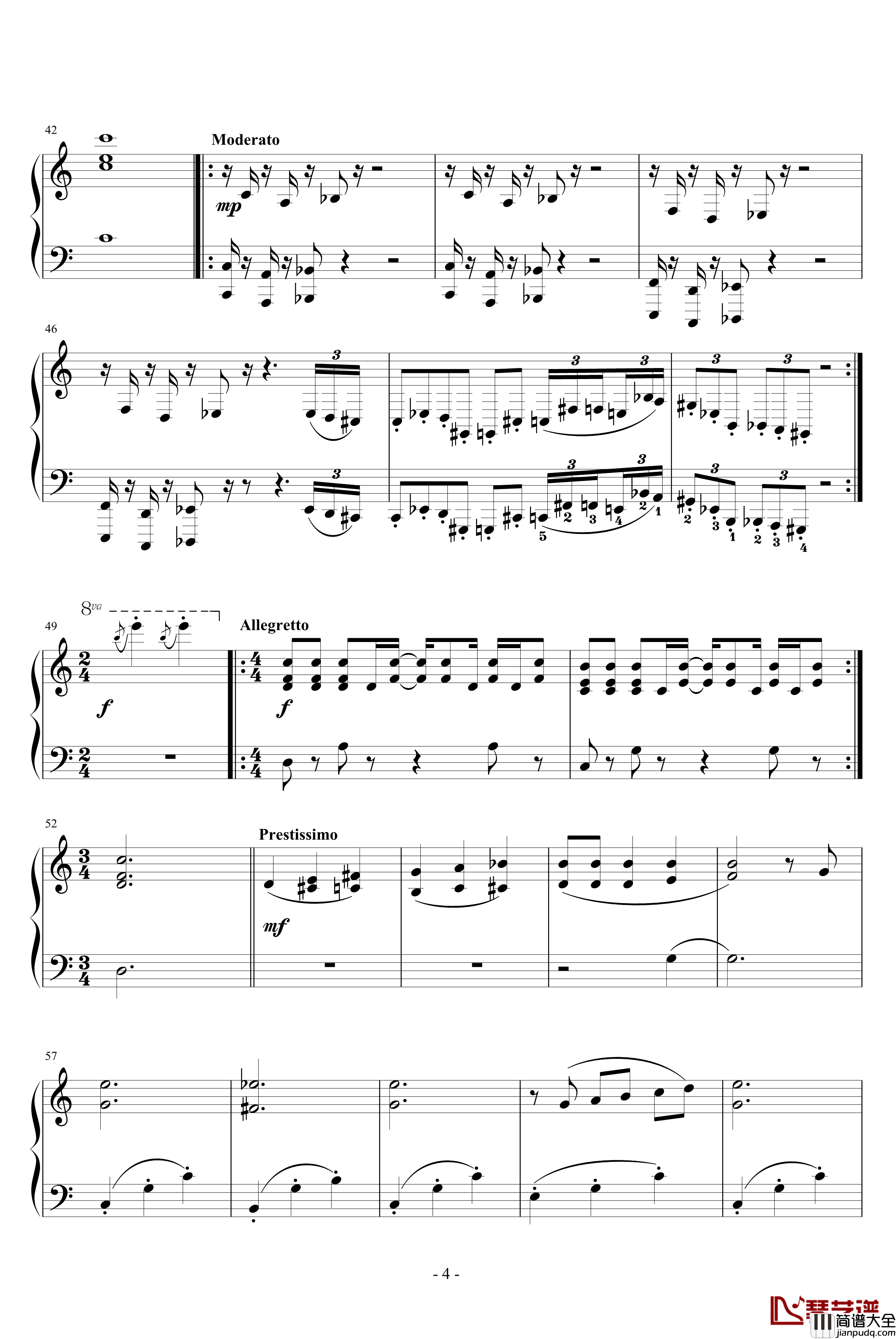 超级玛莉_Super_Mario_Bros.钢琴谱_完全优化版_超级玛莉