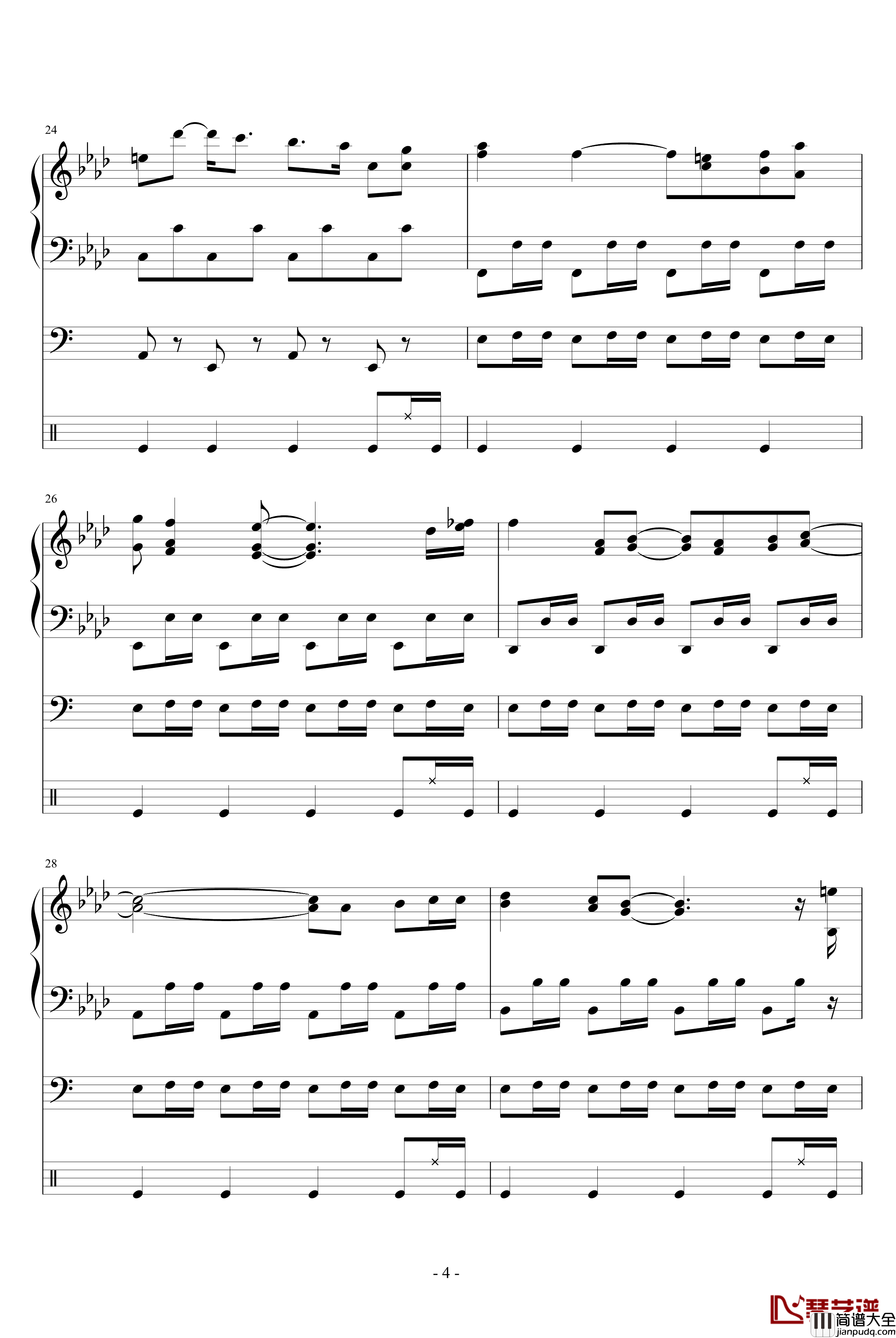 柯南主题曲钢琴谱_名侦探柯南