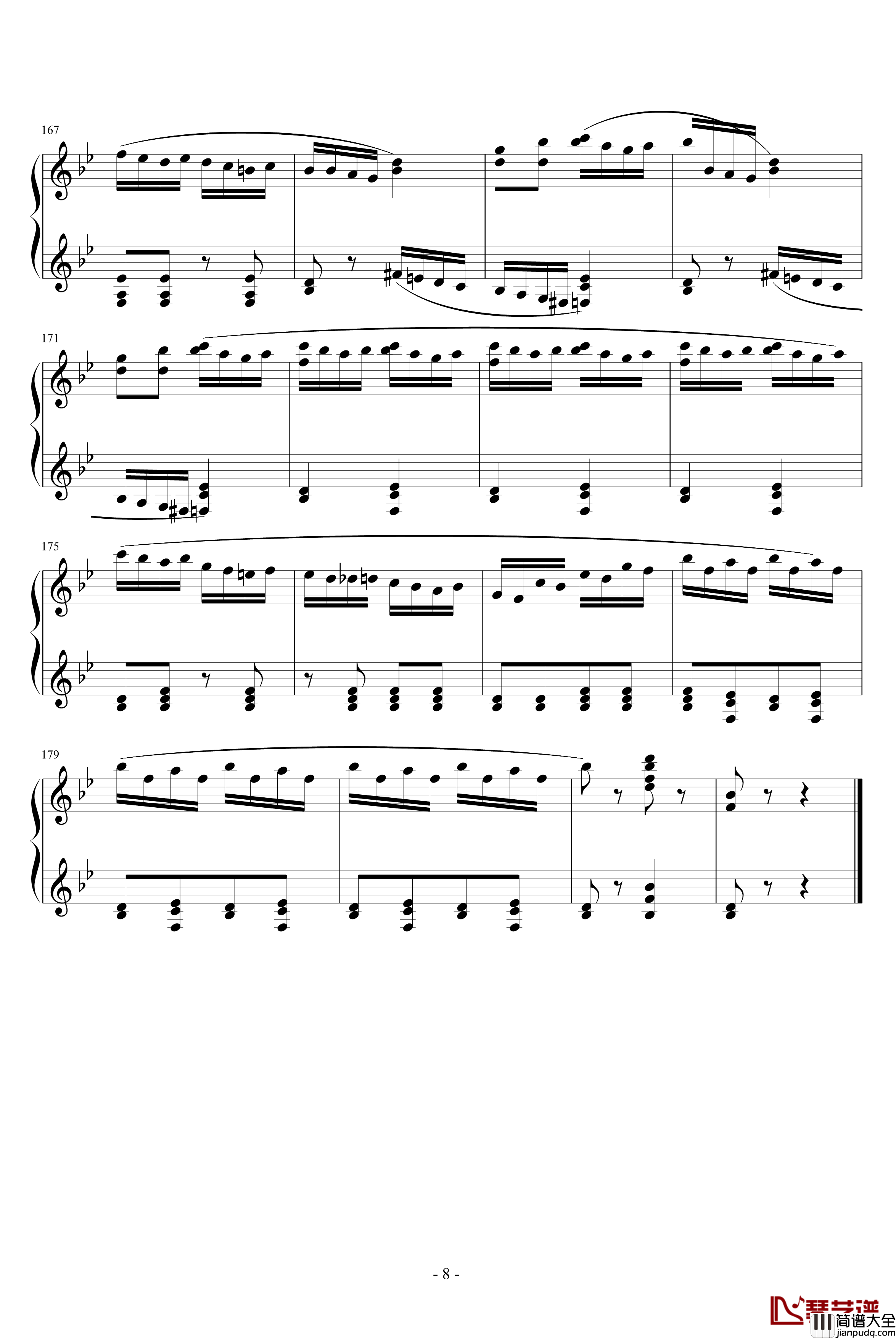 胡桃夹子序曲钢琴谱_柴科夫斯基_Peter_Ilyich_Tchaikovsky