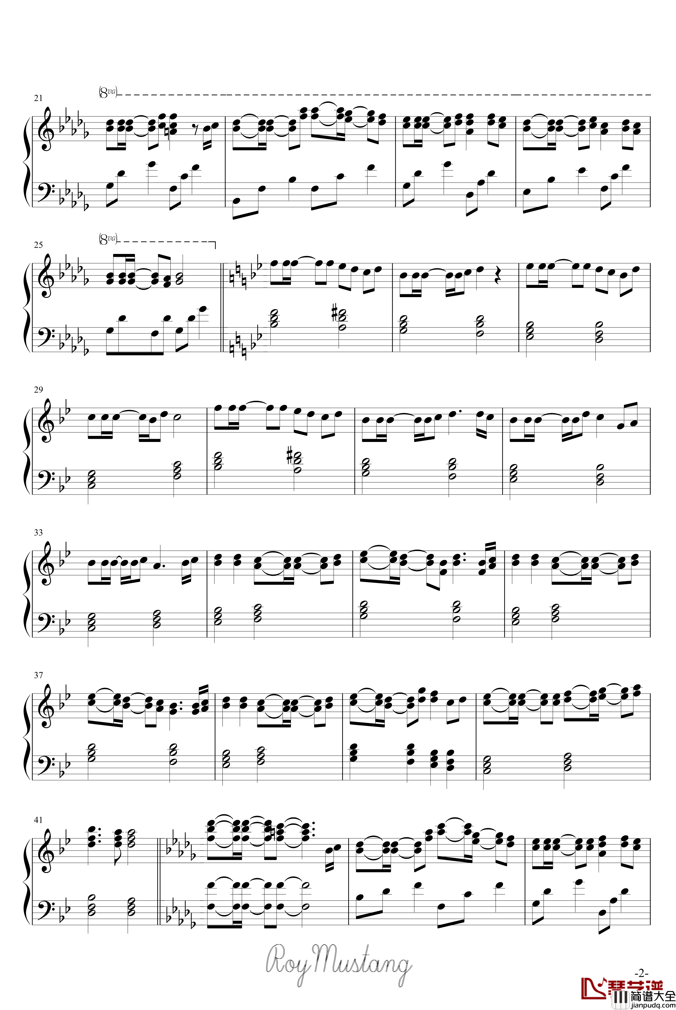 悪ノ召使钢琴谱_动漫影视_镜音レン