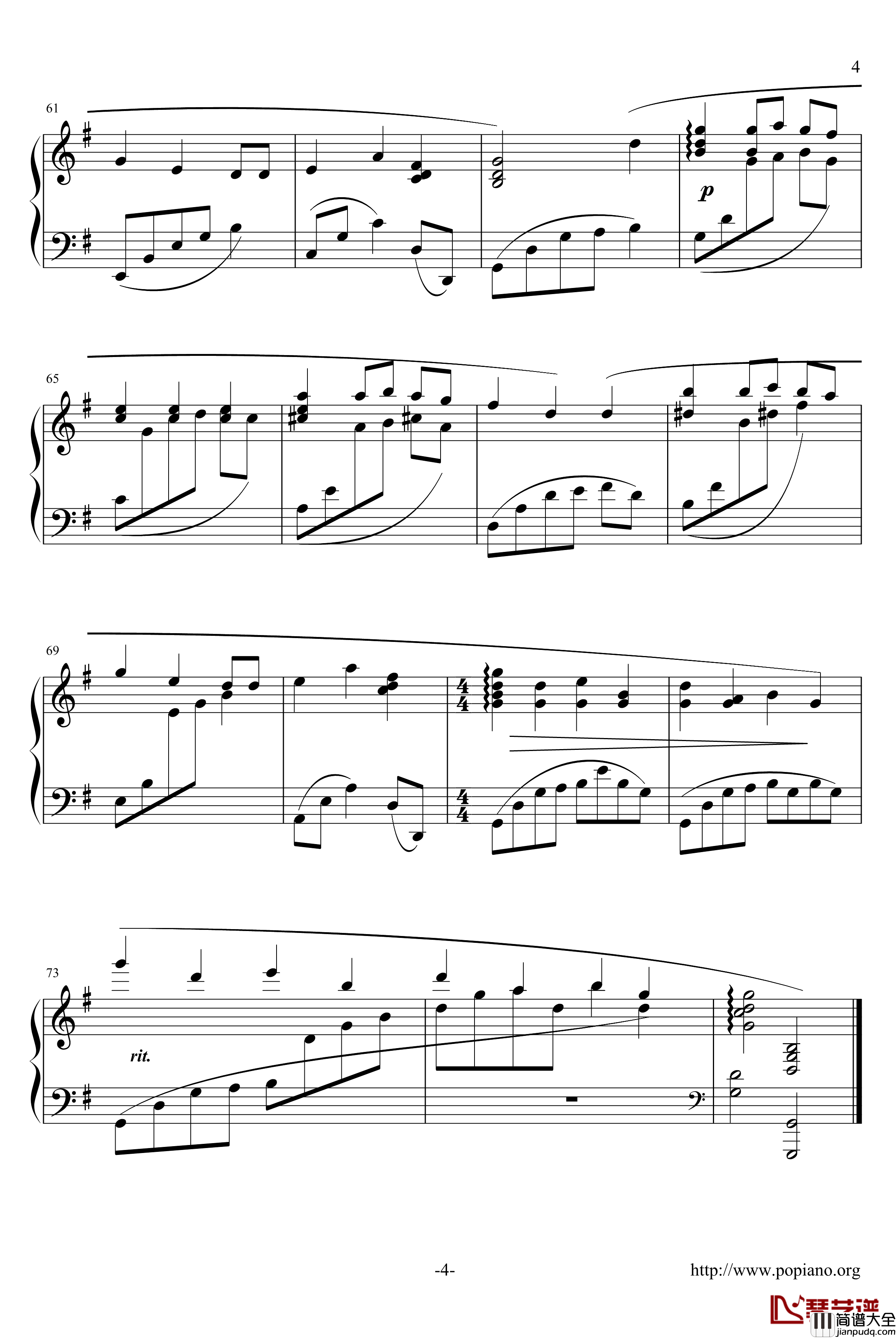 We_Wish_You_A_Merry_Christmas钢琴谱_世界名曲