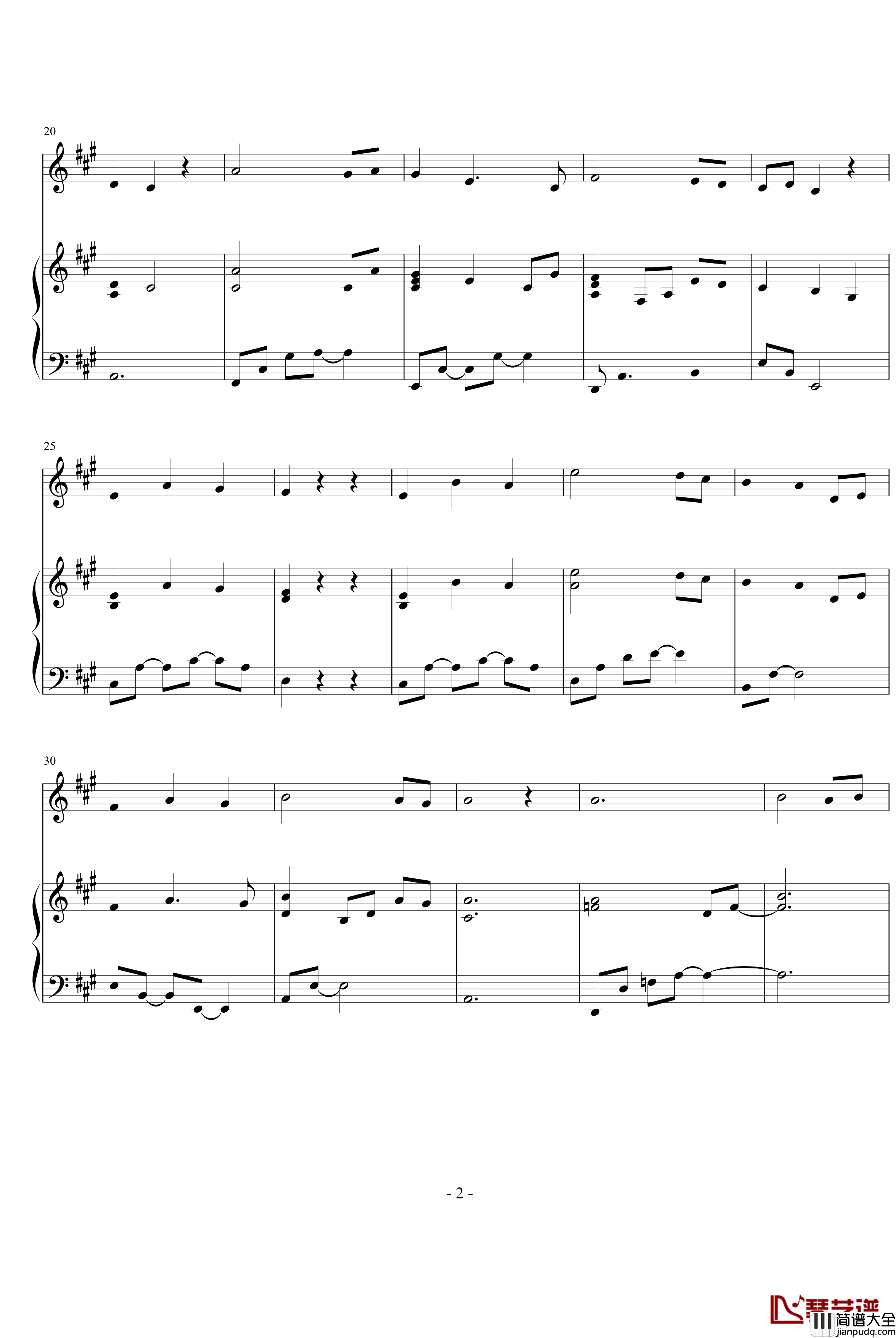 Ahpeuge_Hweemong_Hagi钢琴谱_Yiruma
