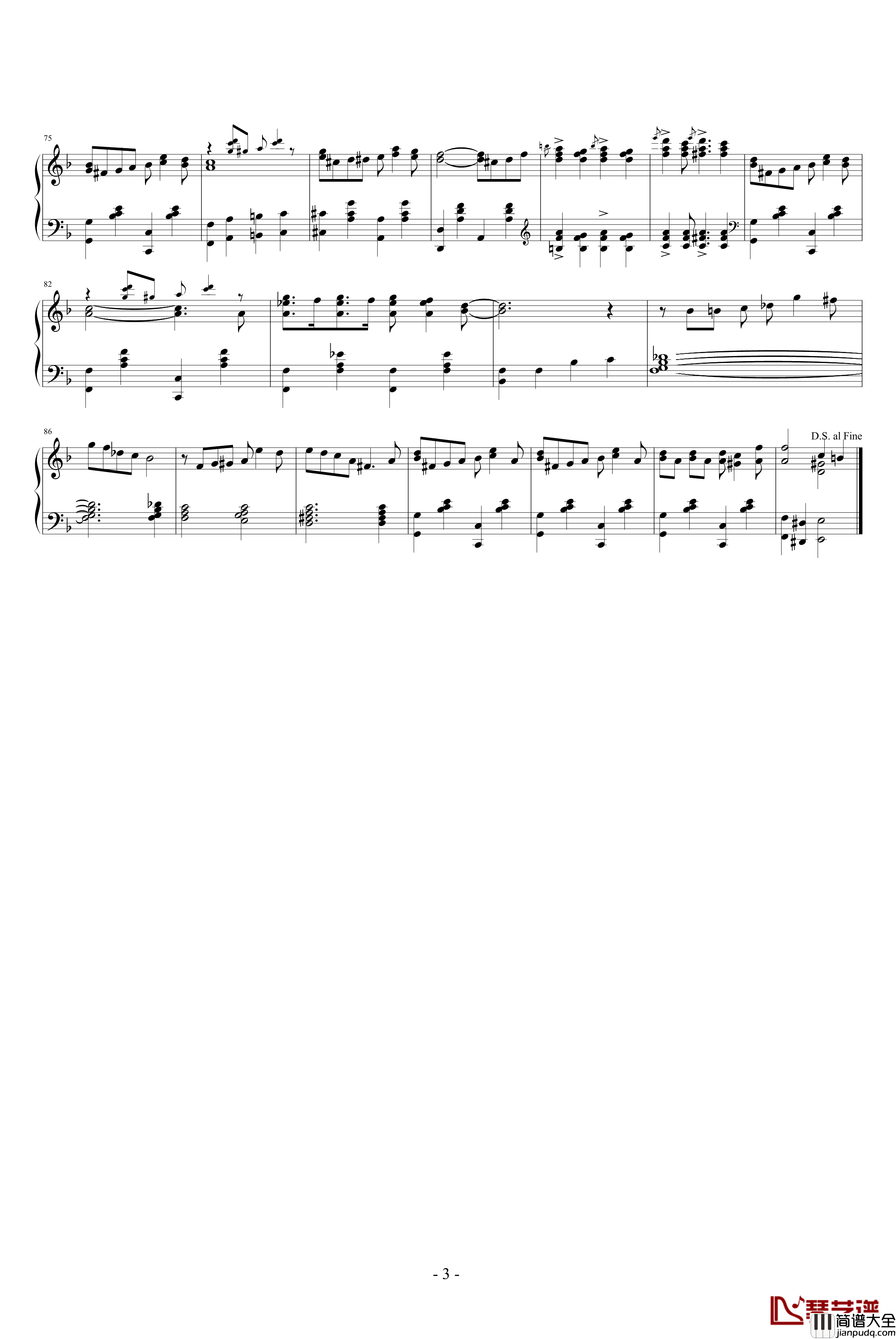 Rialto_Ripples_Rag钢琴谱_格什温_Gershwin