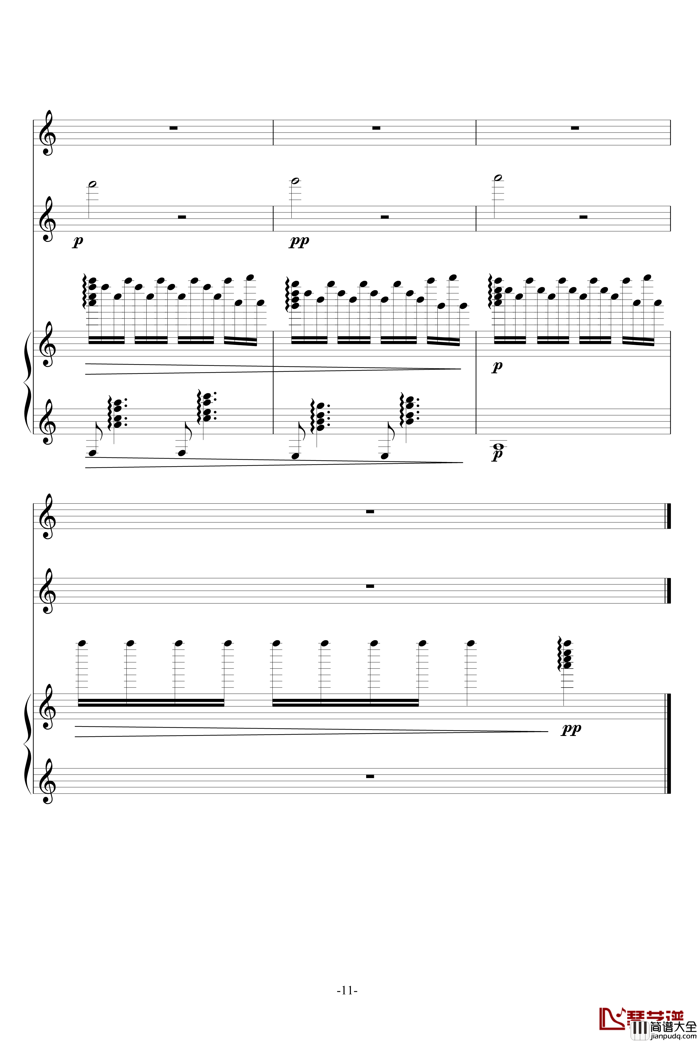 风之小舞曲钢琴谱_升c小调