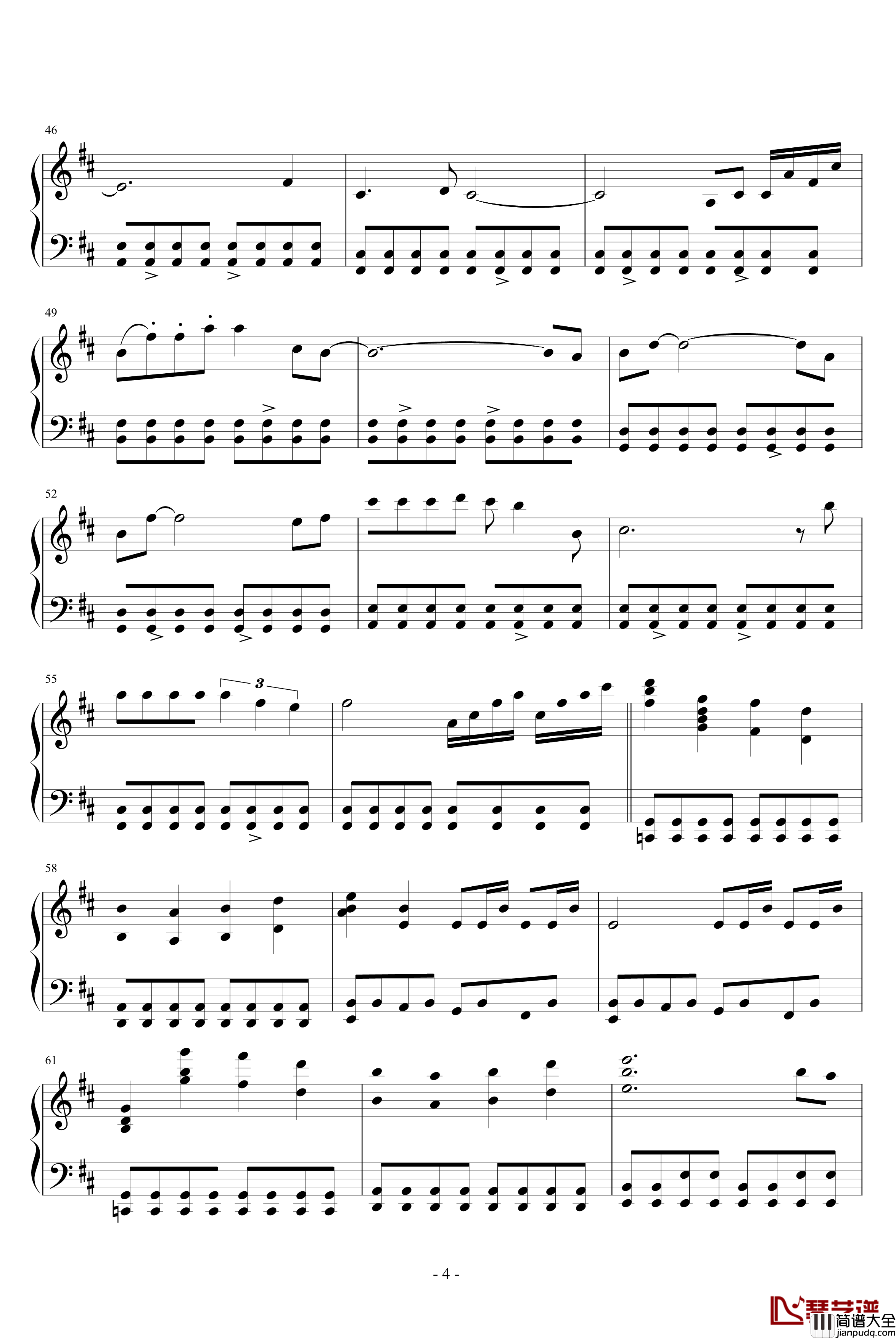kids_return钢琴谱_久石让