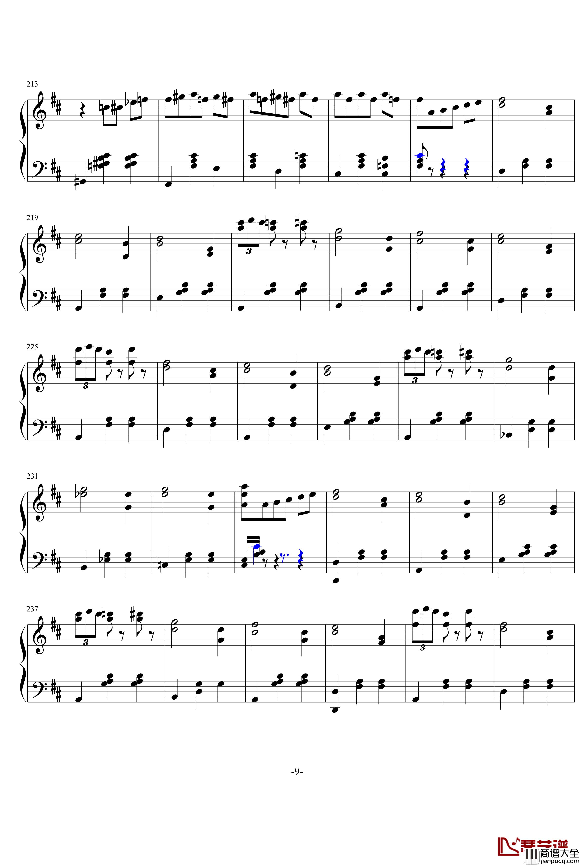 花之圆舞曲钢琴谱_柴科夫斯基_Peter_Ilyich_Tchaikovsky