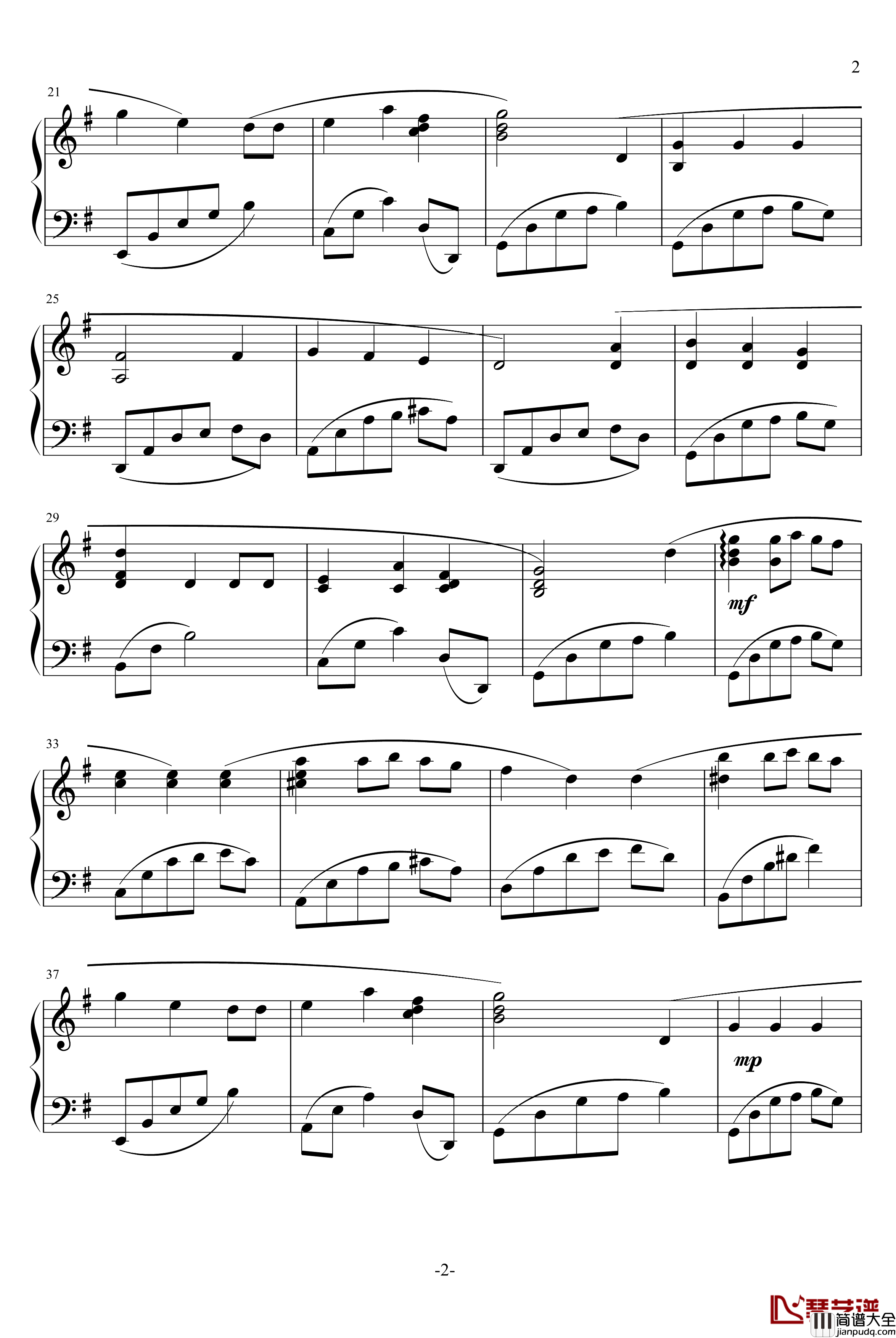 We_Wish_You_A_Merry_Christmas钢琴谱_世界名曲
