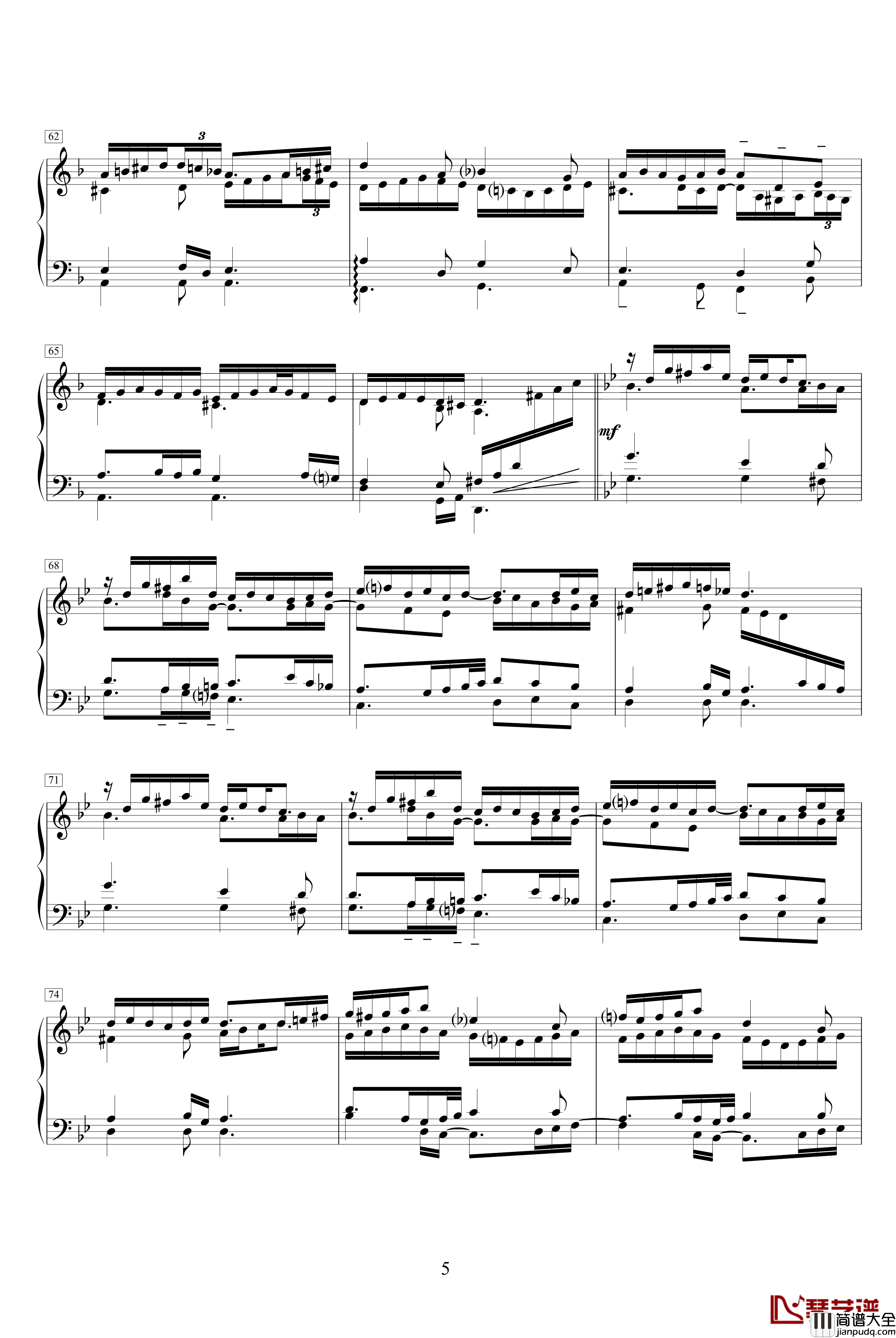 往事钢琴谱_世界名曲
