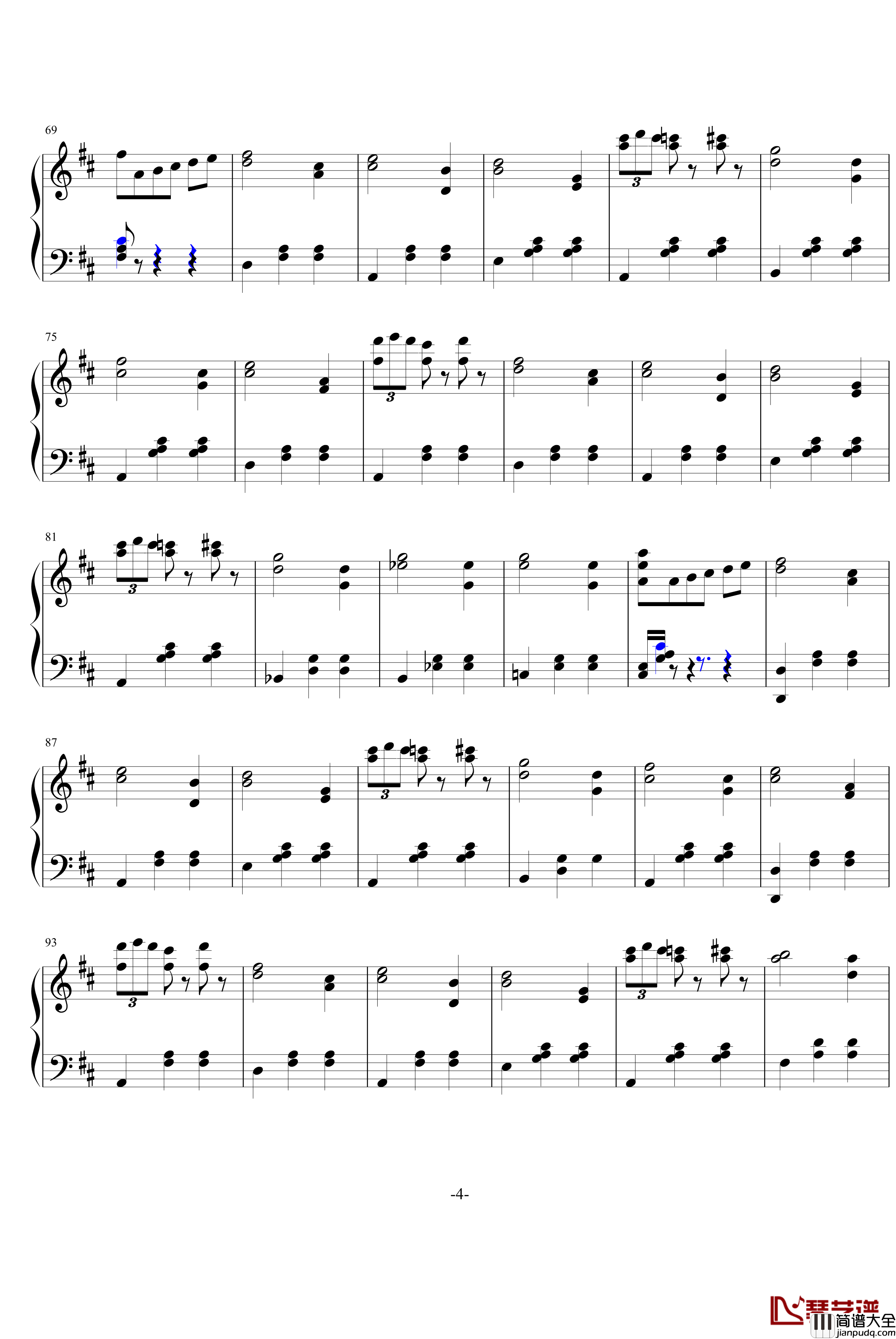 花之圆舞曲钢琴谱_柴科夫斯基_Peter_Ilyich_Tchaikovsky