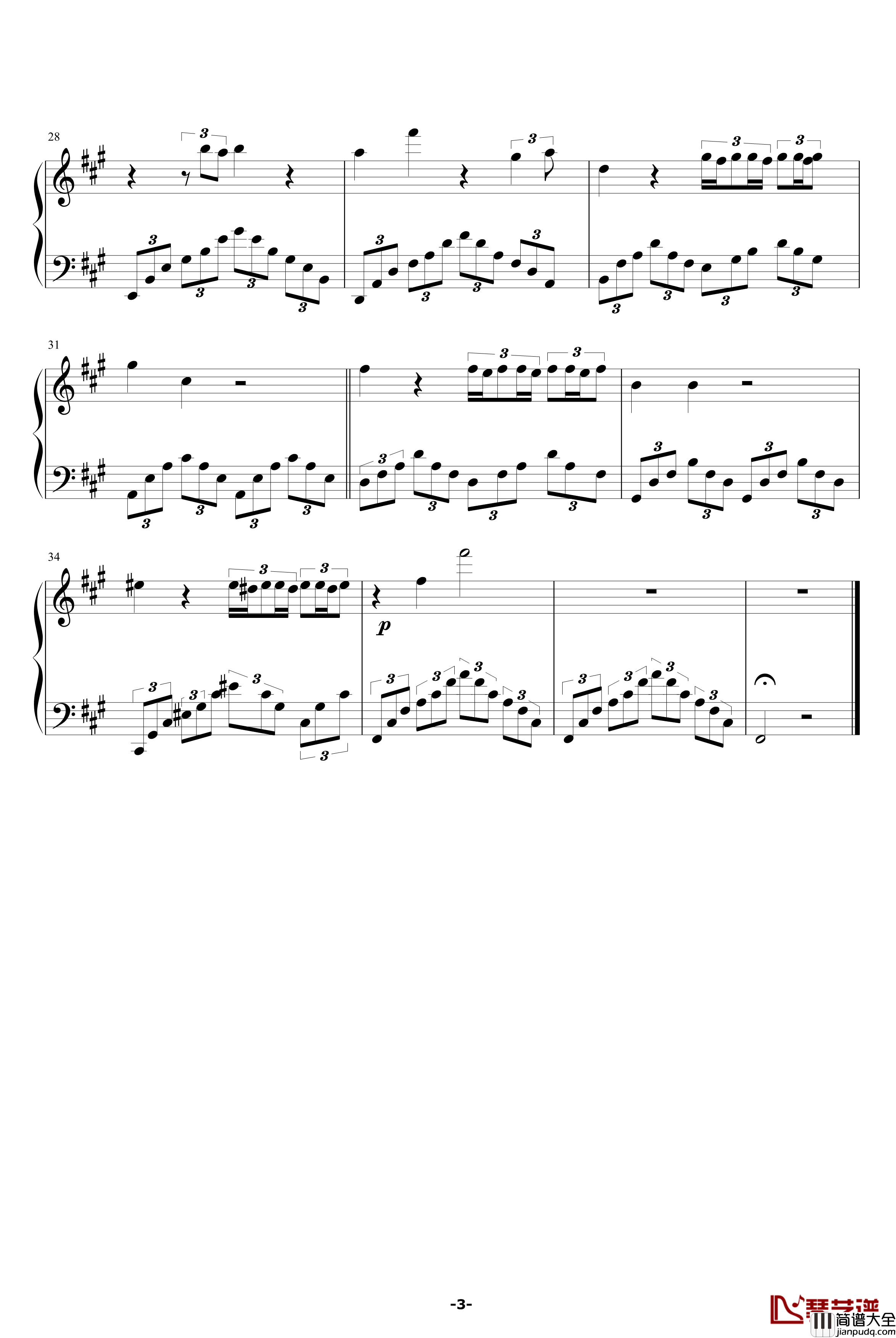 Chi_Mai钢琴谱_Ennio_Morricone_影视