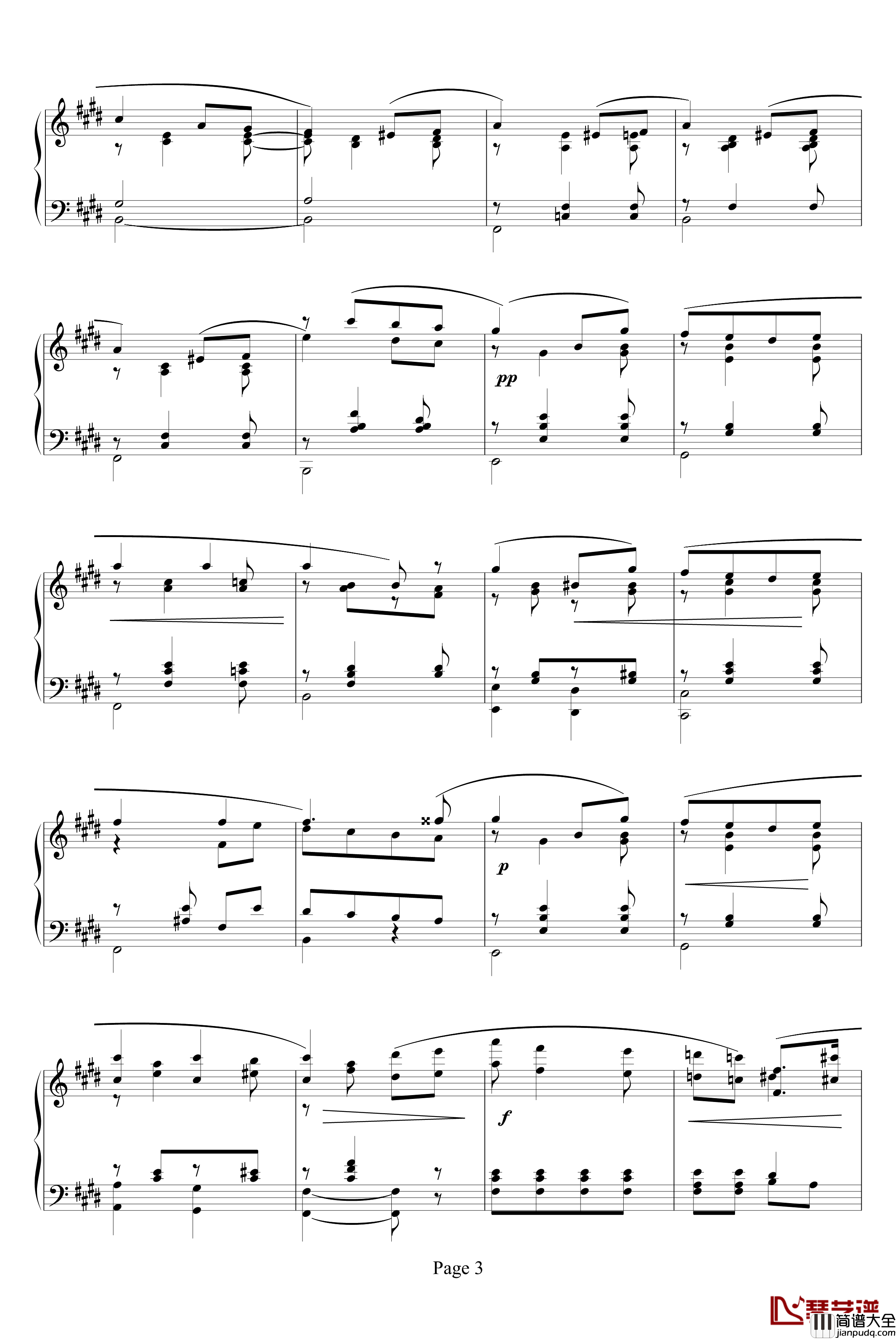 爱的致意钢琴谱_埃尔加_Edward_Elgar