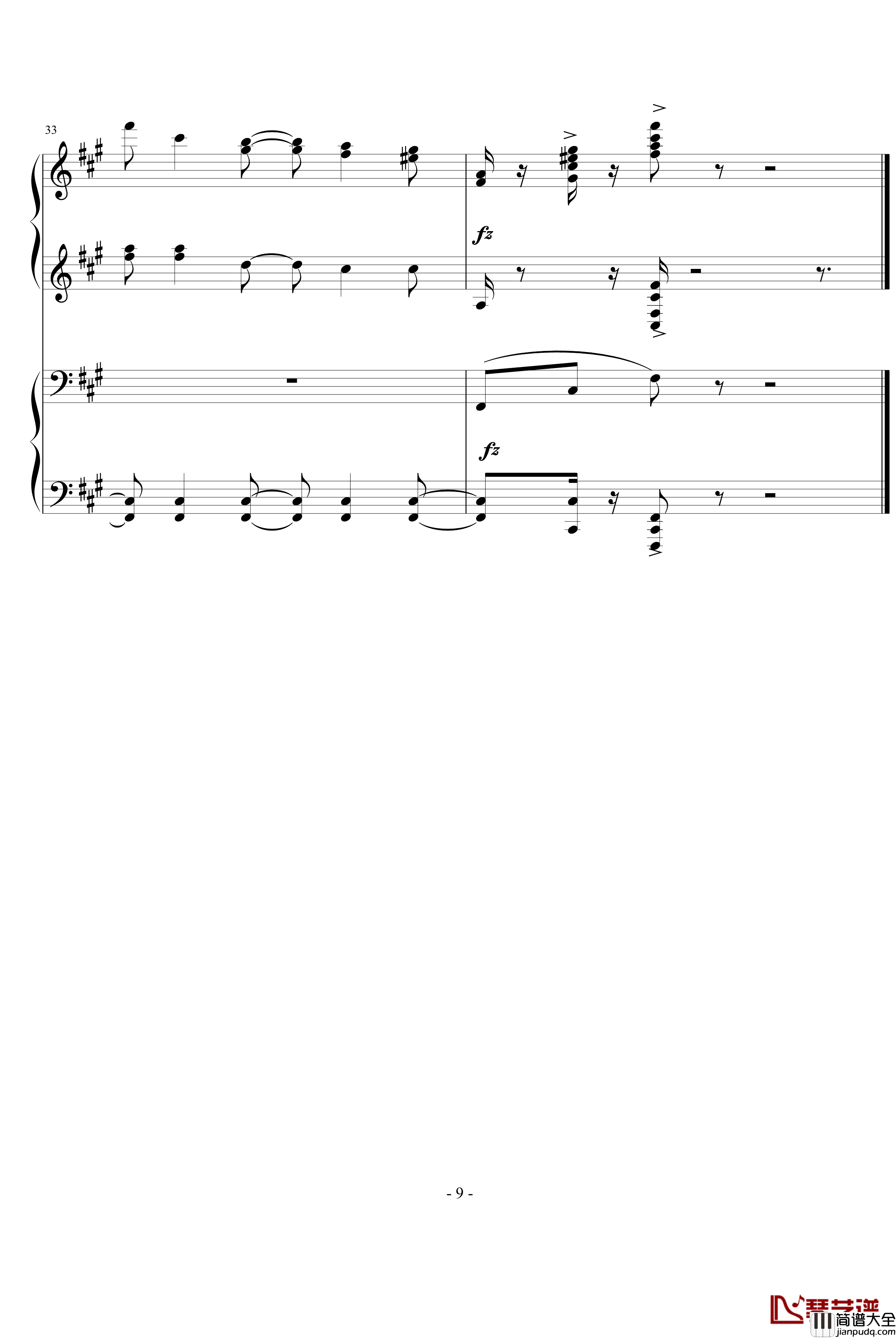 四小天鹅舞曲钢琴谱_柴科夫斯基_Peter_Ilyich_Tchaikovsky