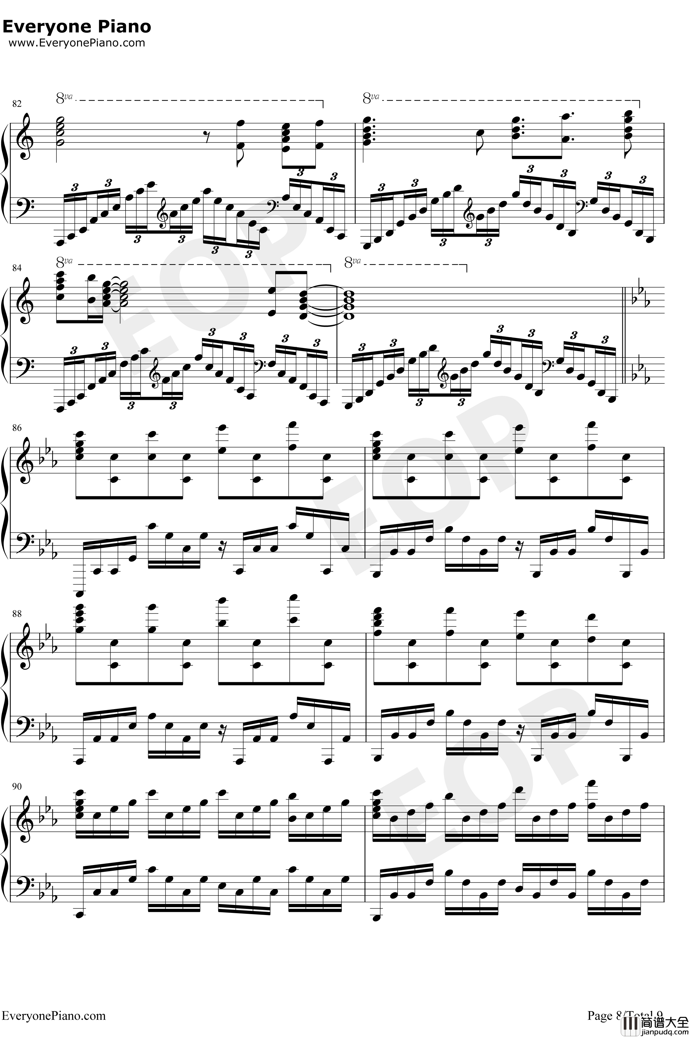 Bios钢琴谱_泽野弘之_罪恶王冠拔剑神曲