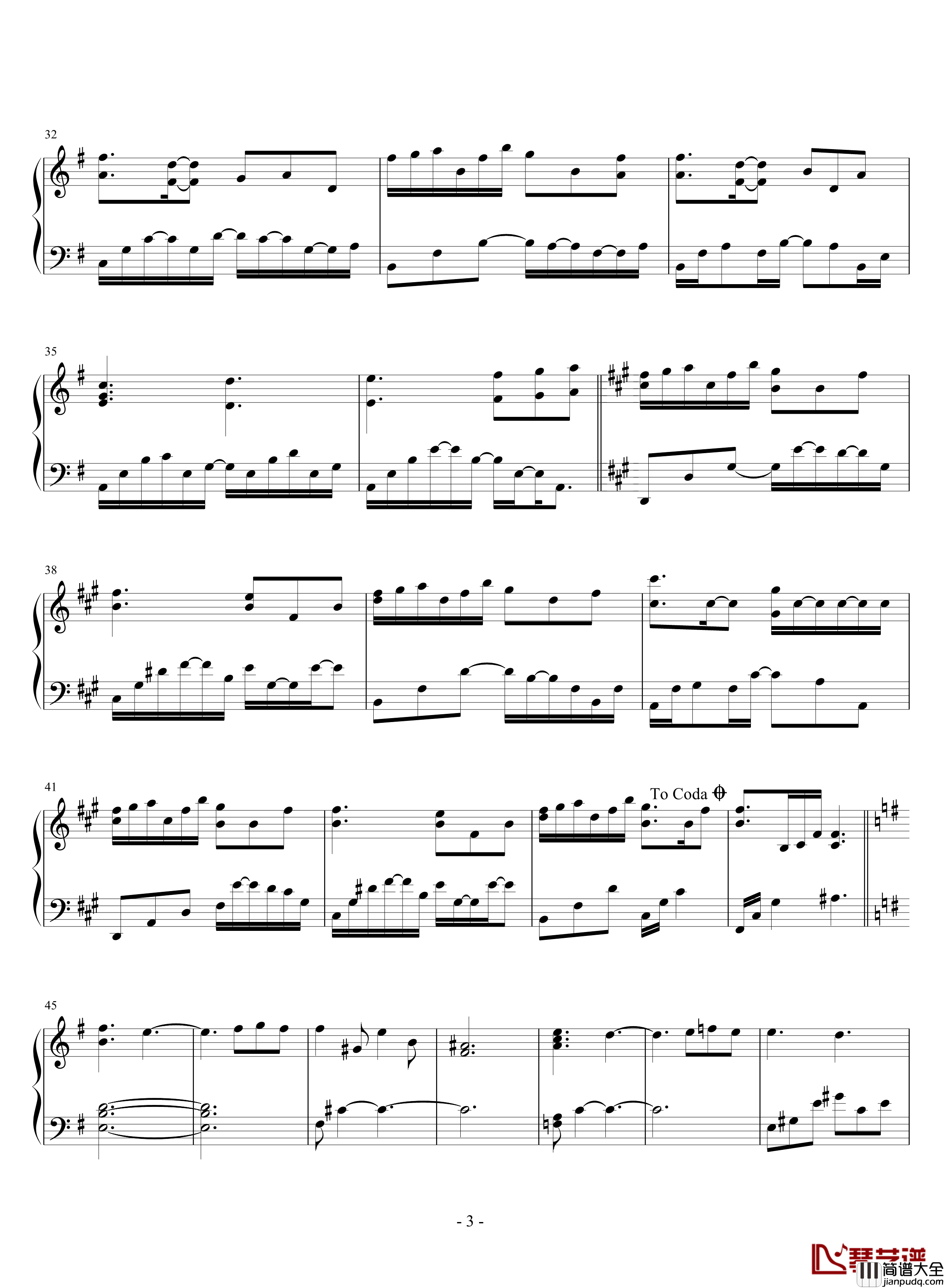 Loanna钢琴谱_Yiruma