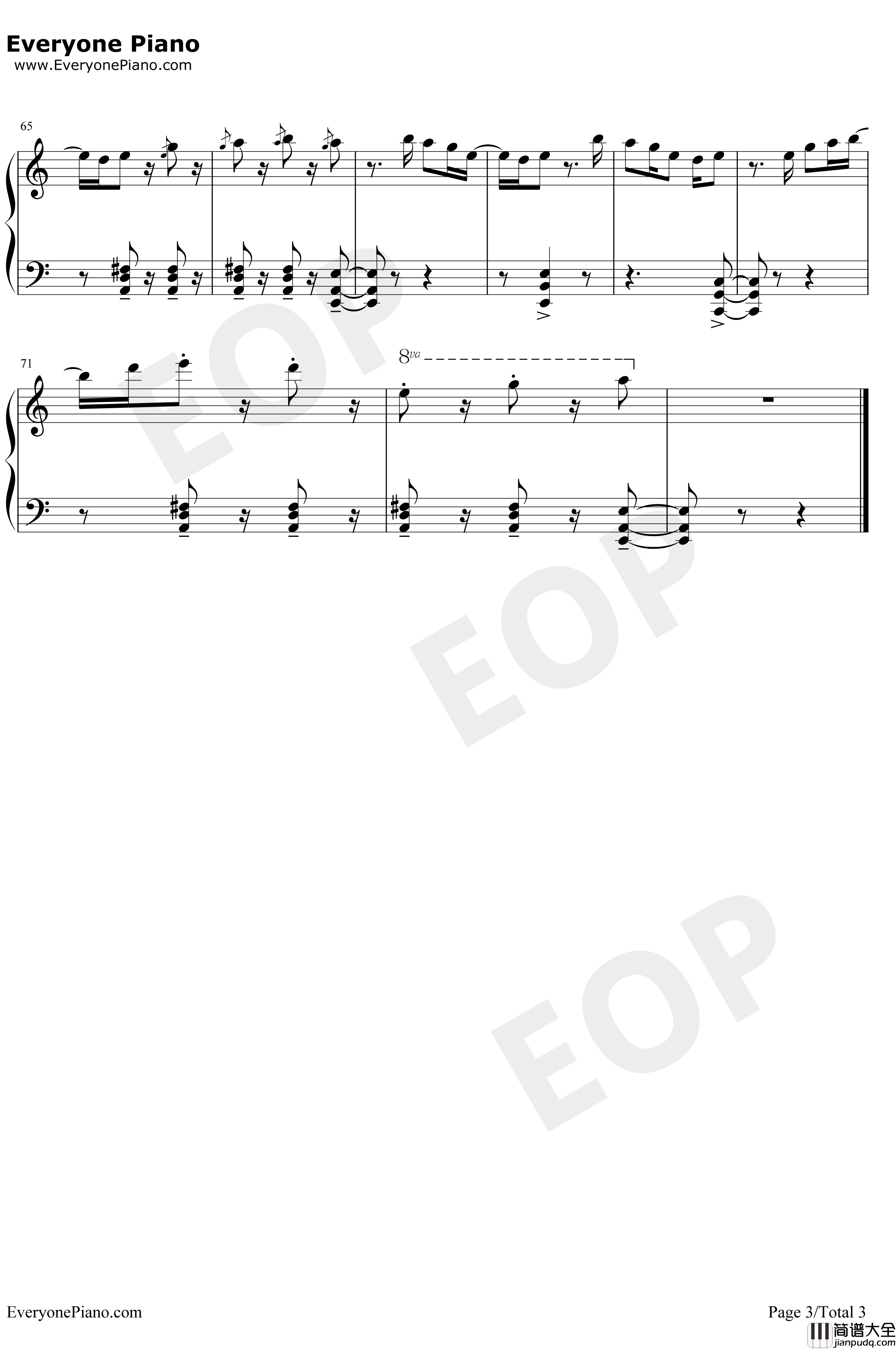 Unity钢琴谱_TheFatRat