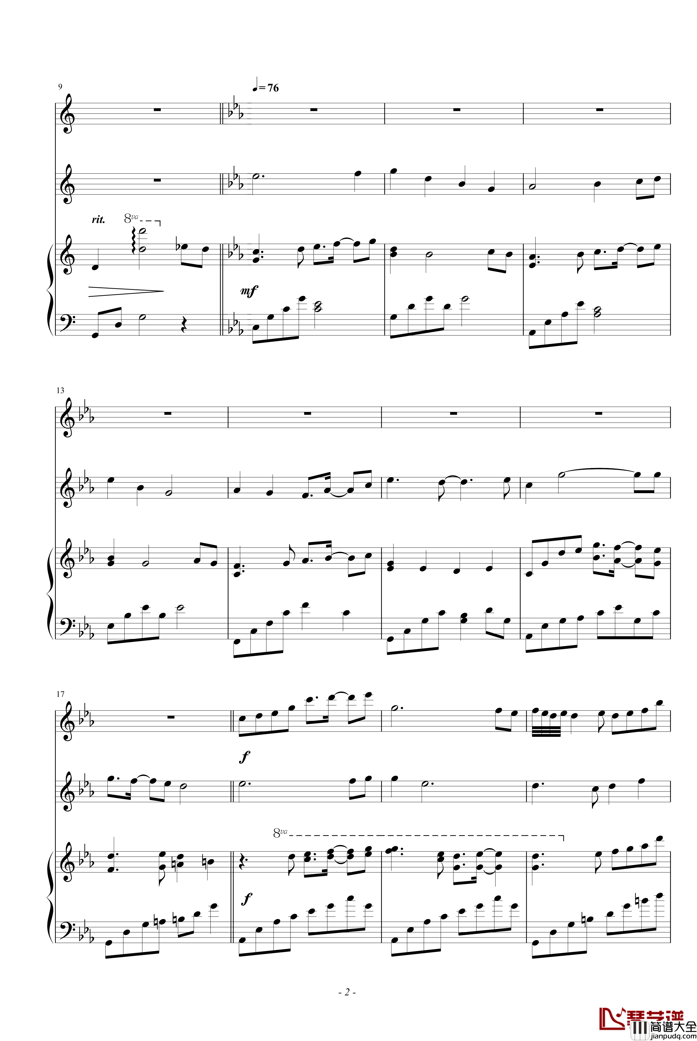 You_are_my_love钢琴谱_合奏谱_Kajiura_Yuki