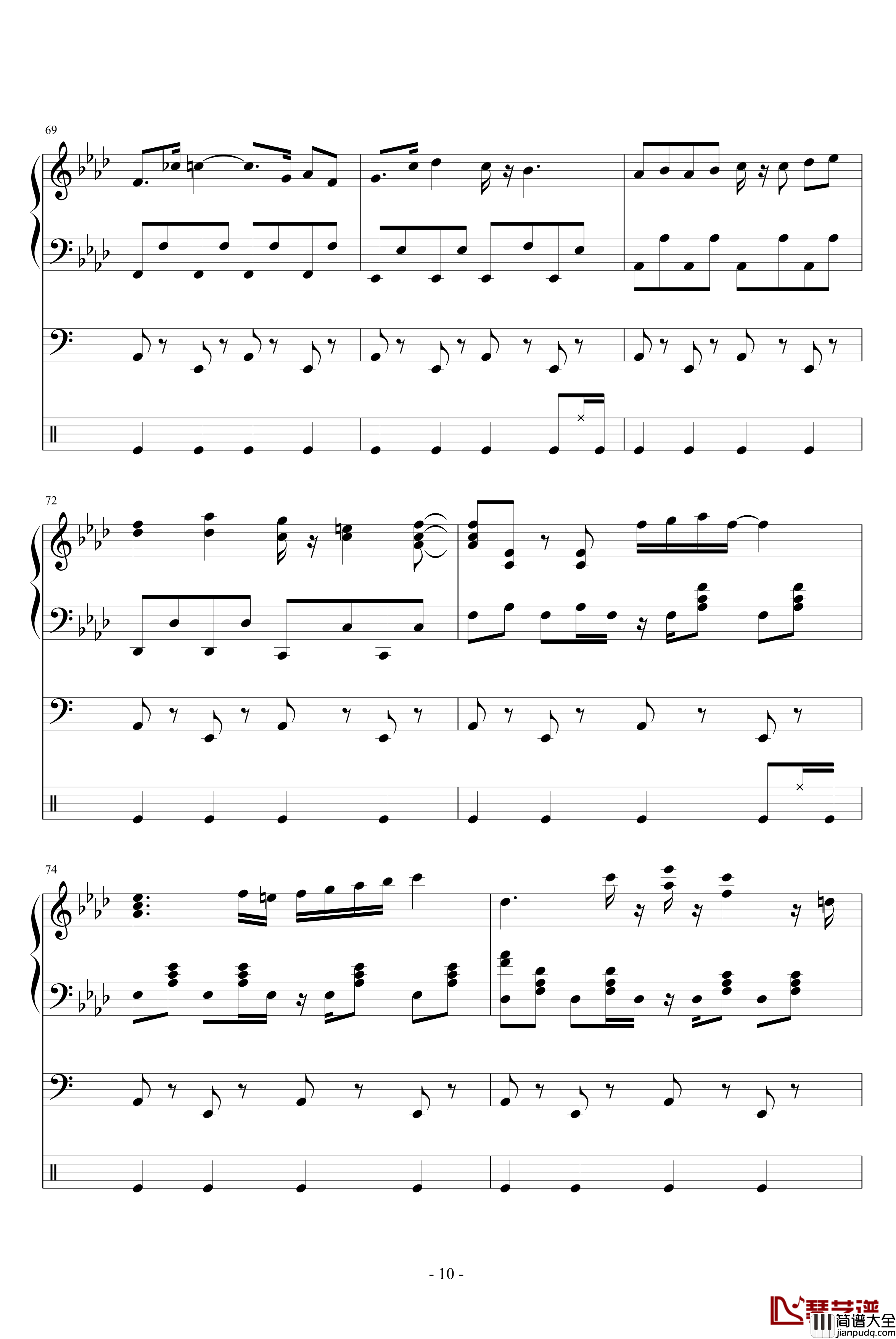 柯南主题曲钢琴谱_名侦探柯南