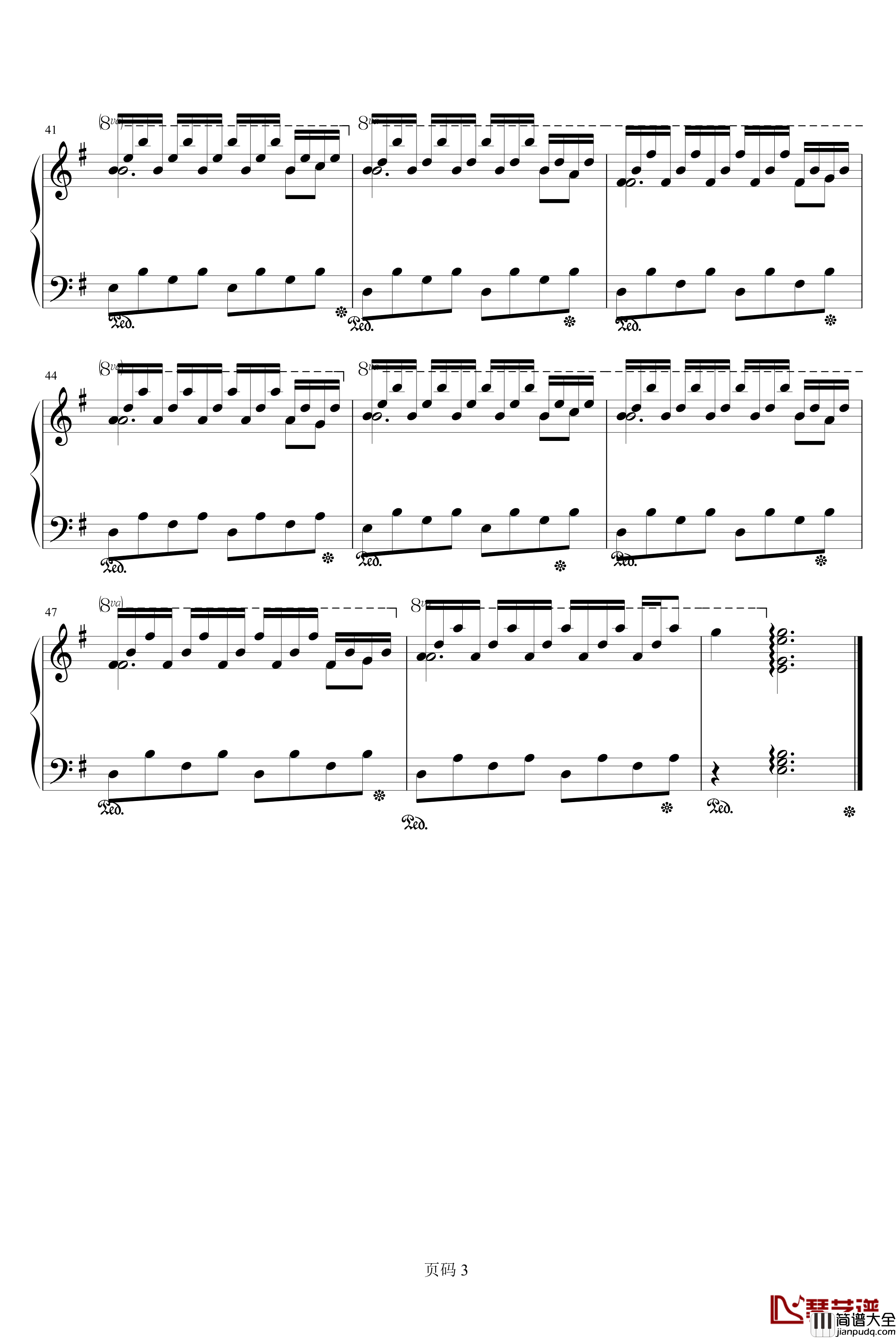 天使爱美丽钢琴谱_Yann_Tiersen