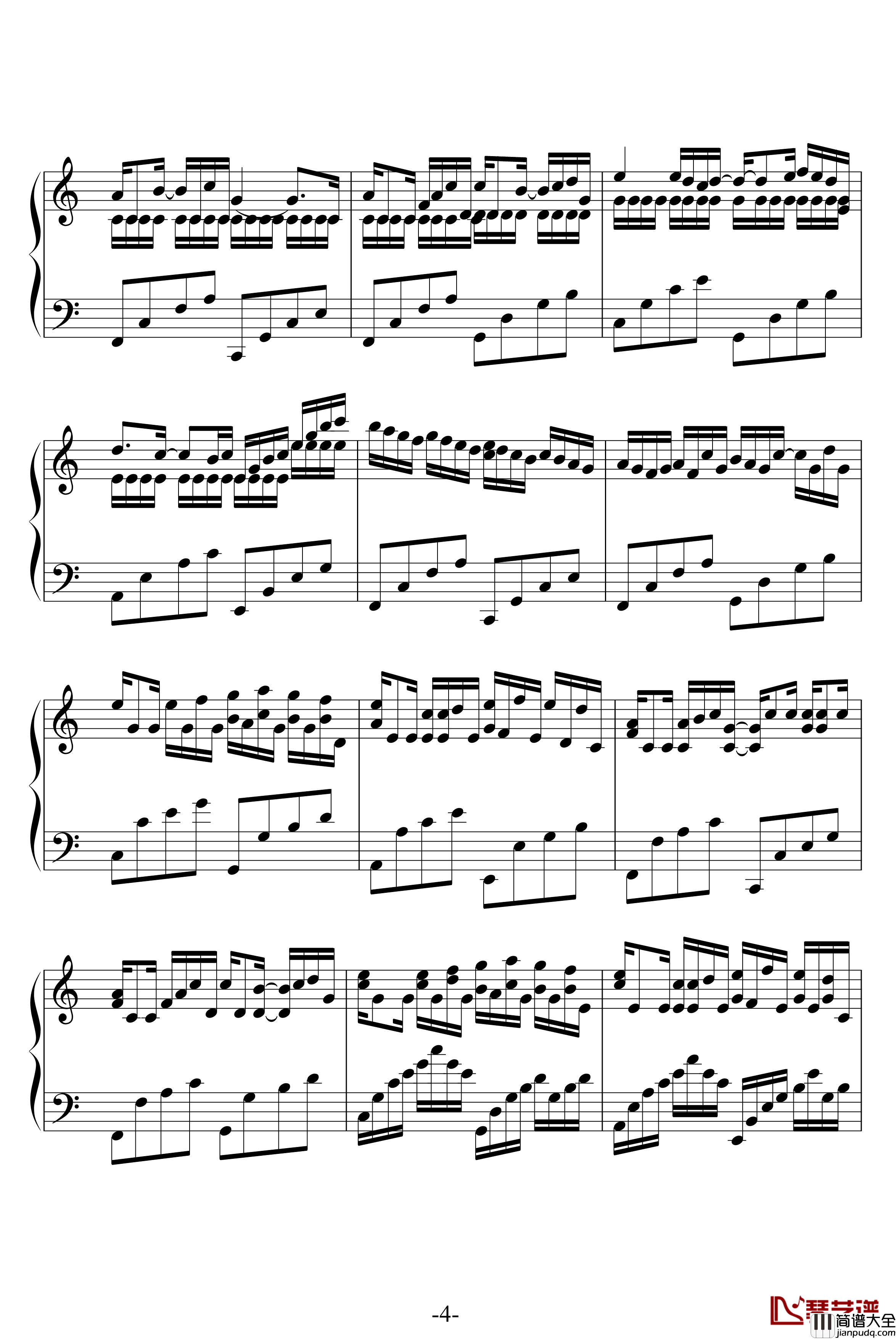 VARIATIONS_ON_THE_KANON钢琴谱_帕赫贝尔_Pachelbel
