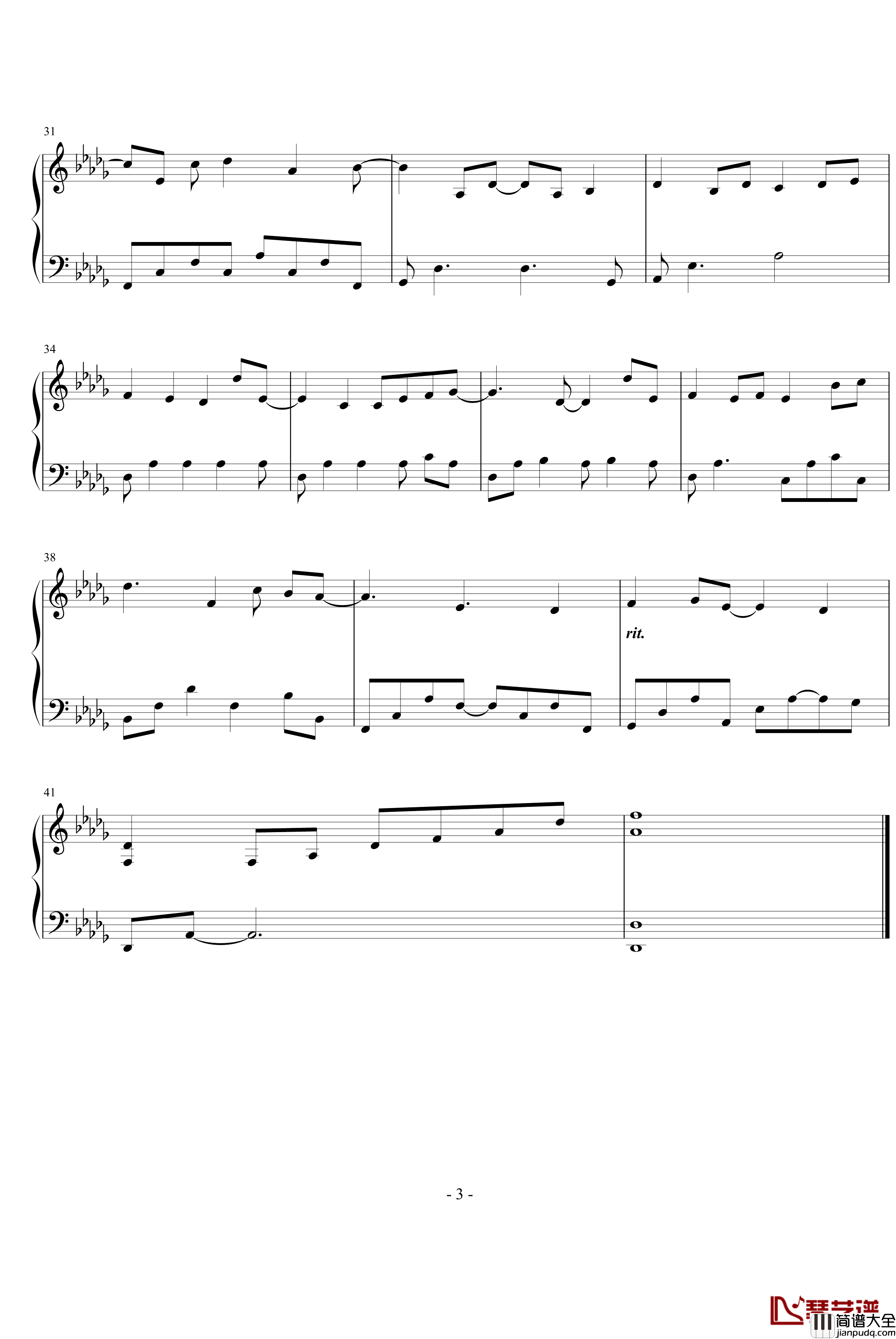 Our_Same_World钢琴谱_Yiruma