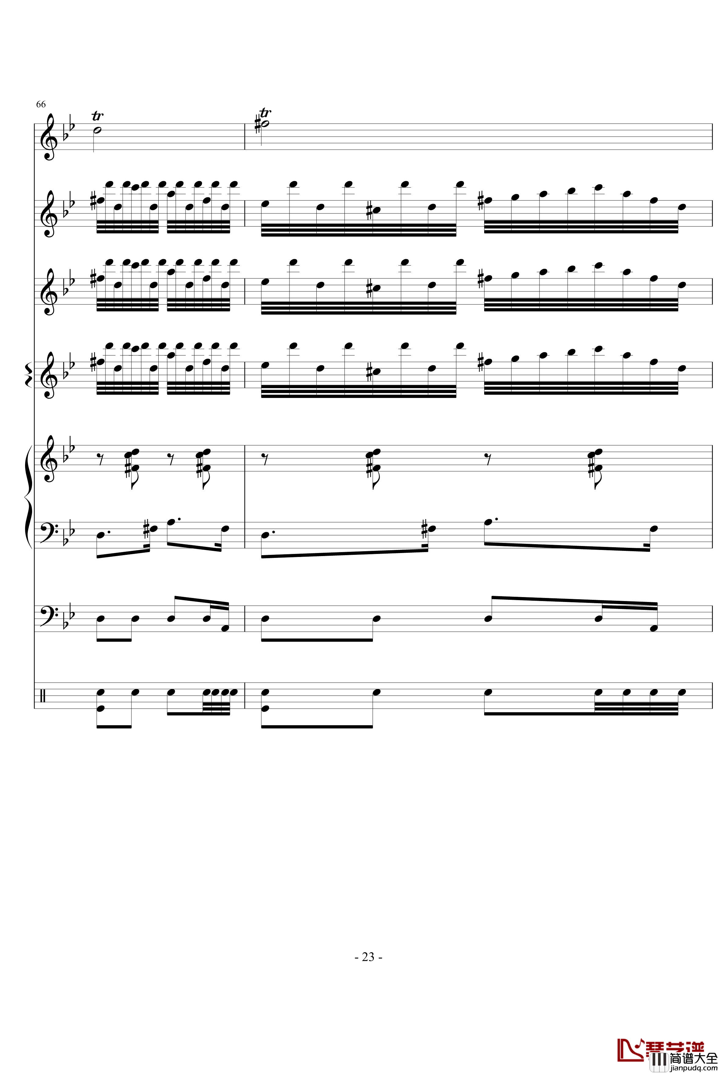 化妆舞会钢琴谱_世界名曲