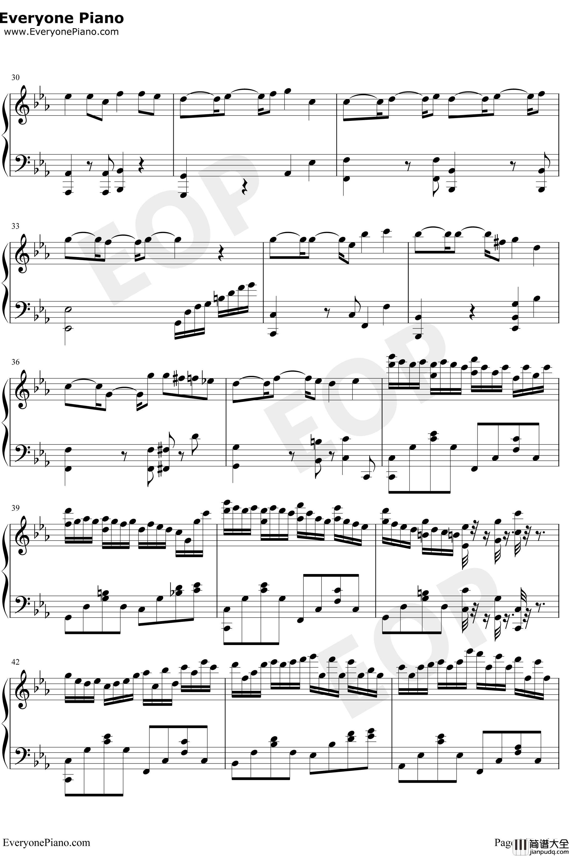 克罗地亚第二号狂想曲钢琴谱_ELLOCZ_克罗地亚第二号狂想曲