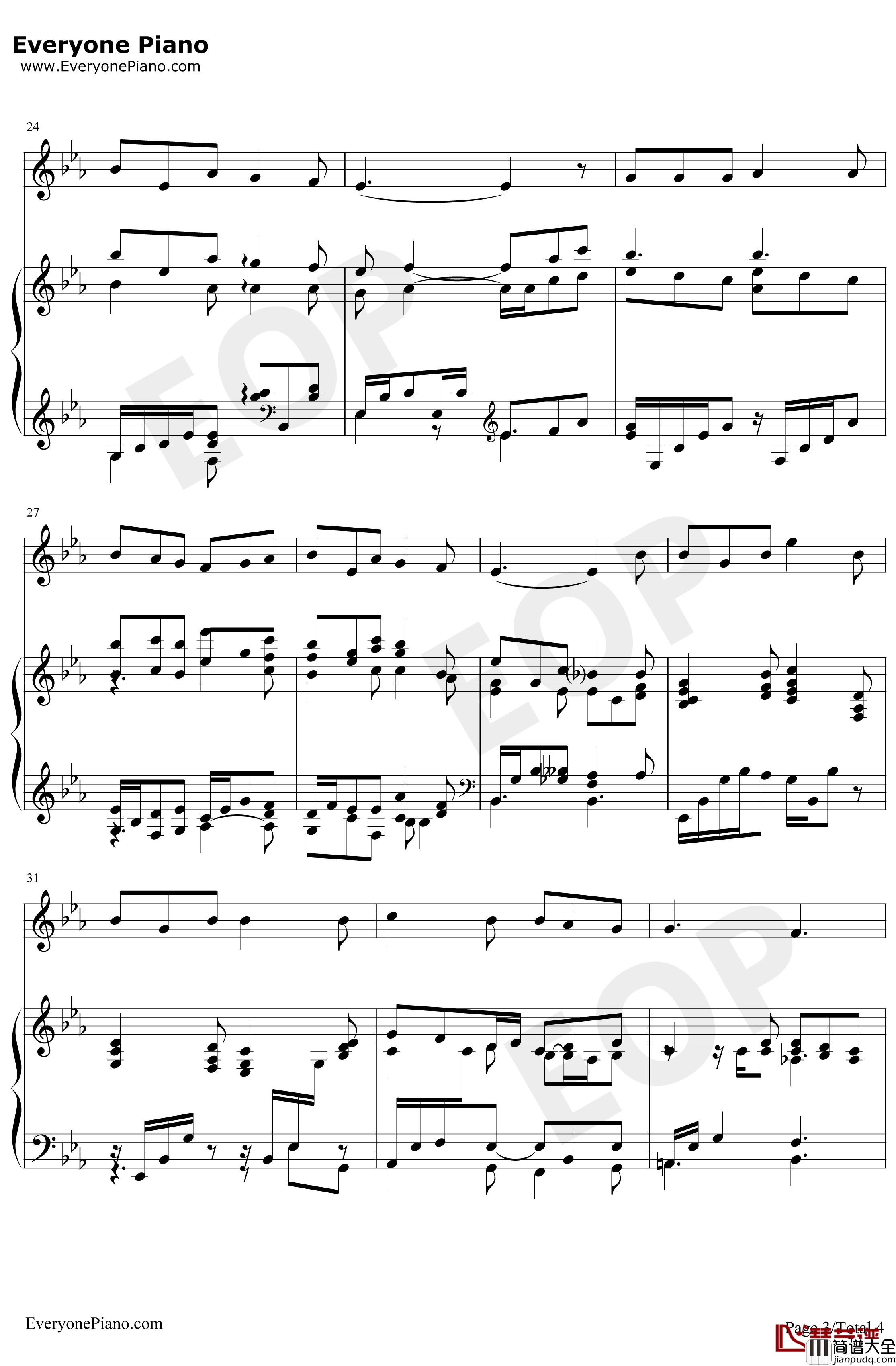 Drink_to_Me_Only_with_Thine_Eyes钢琴谱_BenJonson