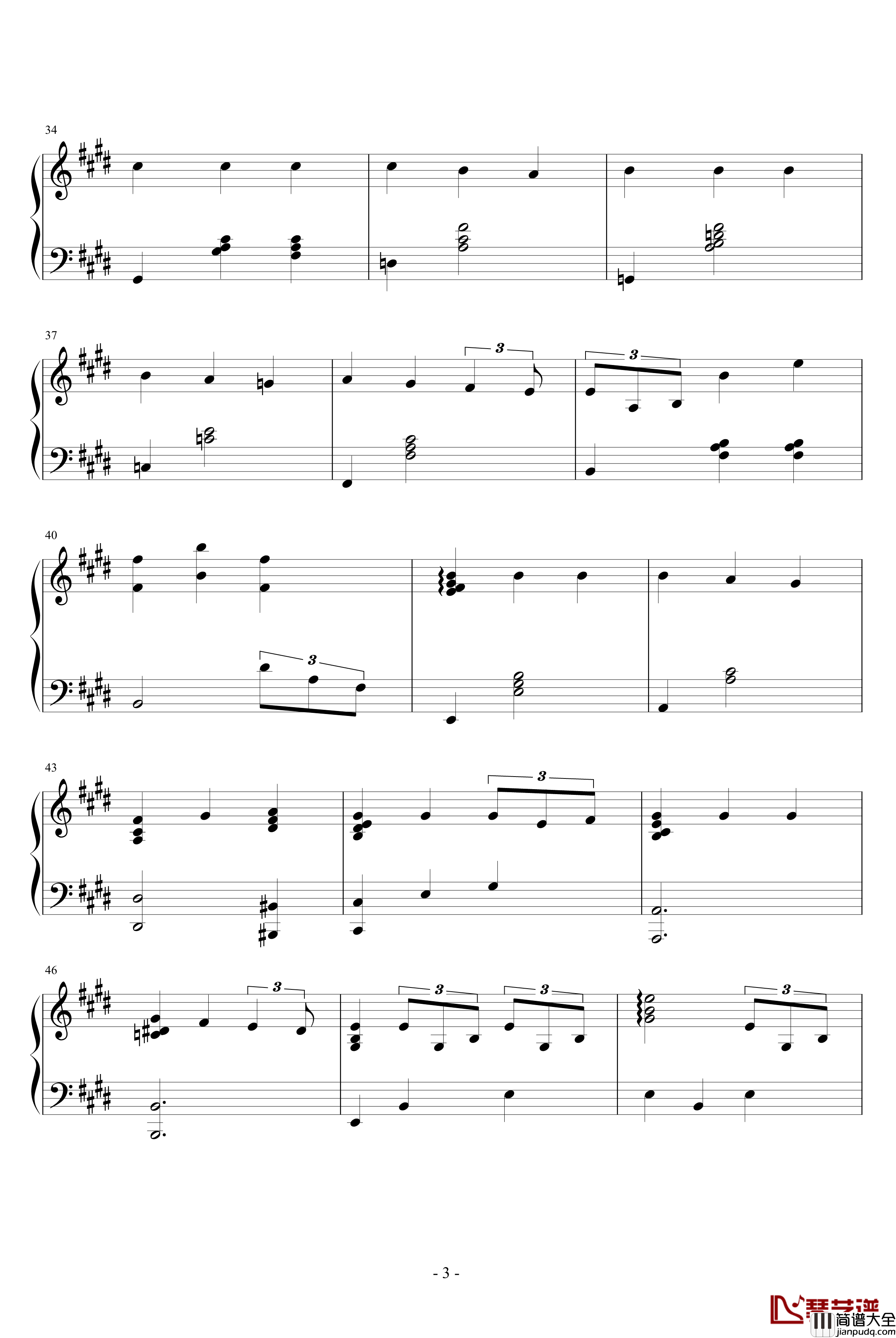 Sunday钢琴谱_joe_hisaishi